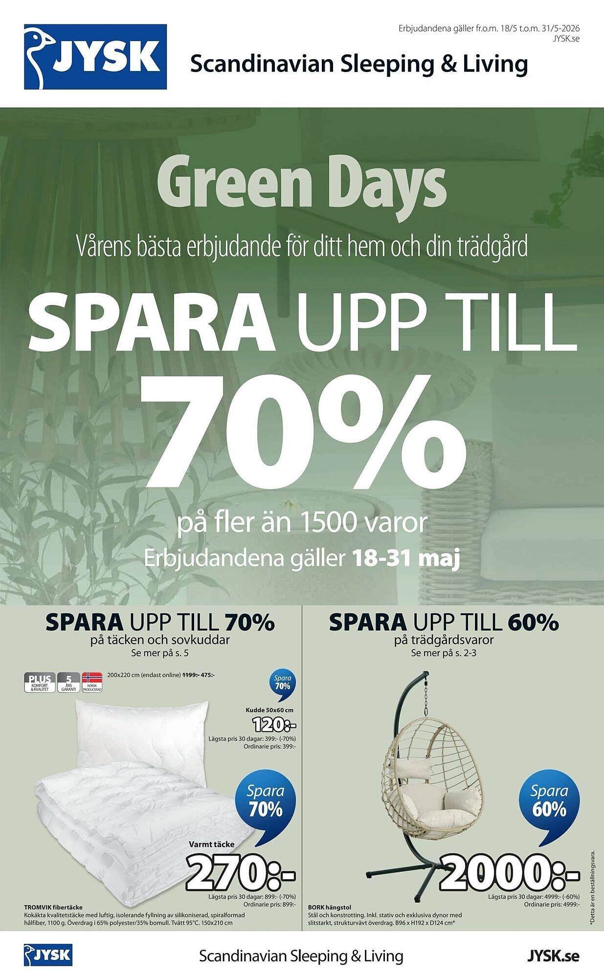 JYSK reklamblad