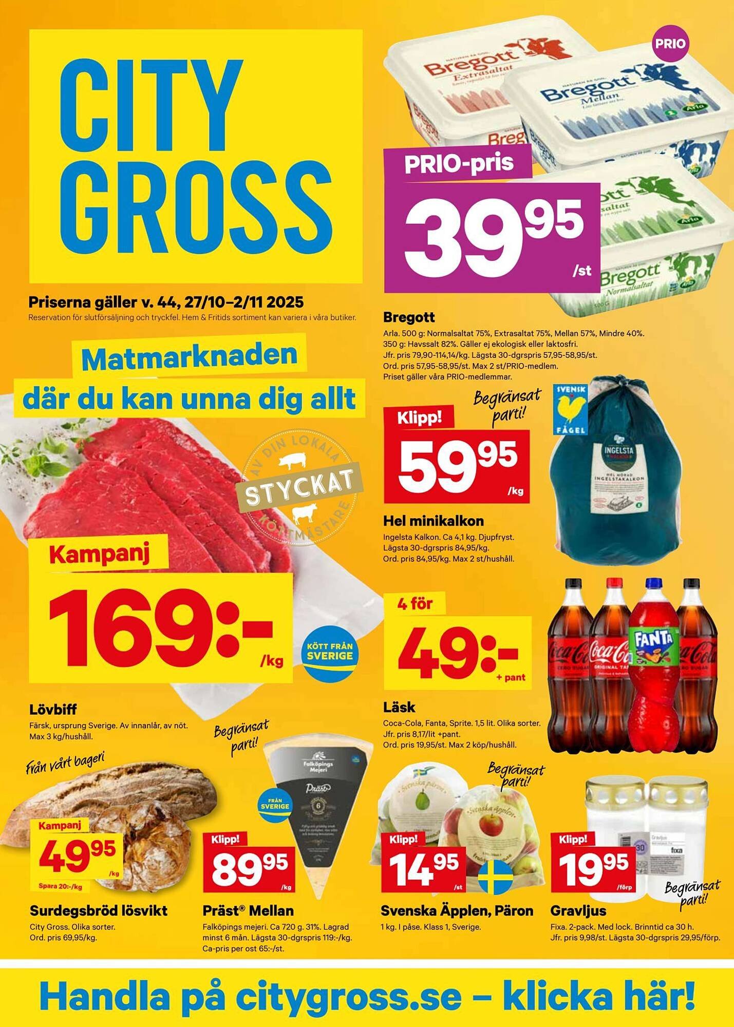 City Gross reklamblad (2025-10-27 - 2025-11-02)