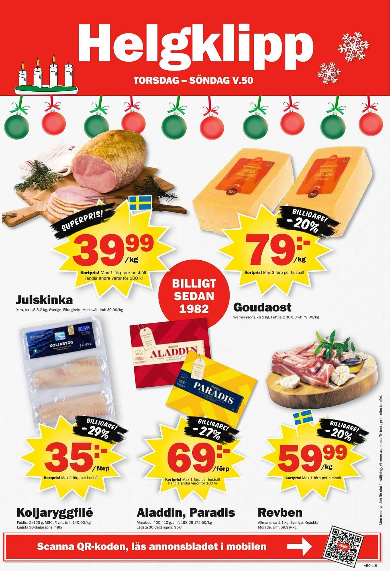 Pekås reklamblad