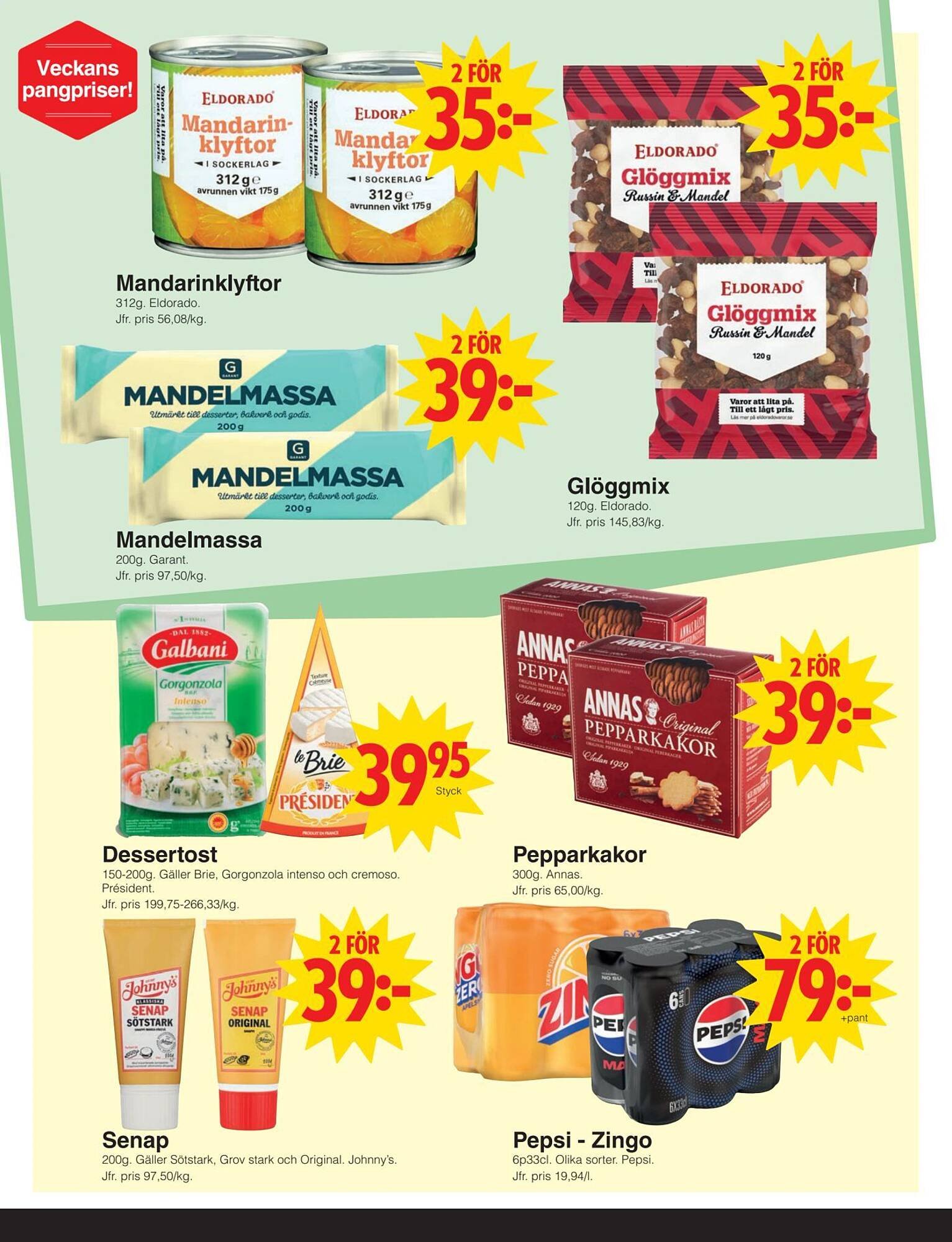 Matöppet reklamblad