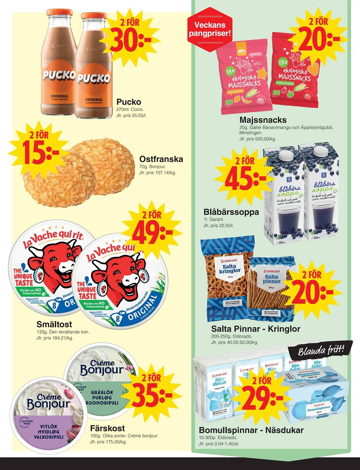 Matöppet reklamblad