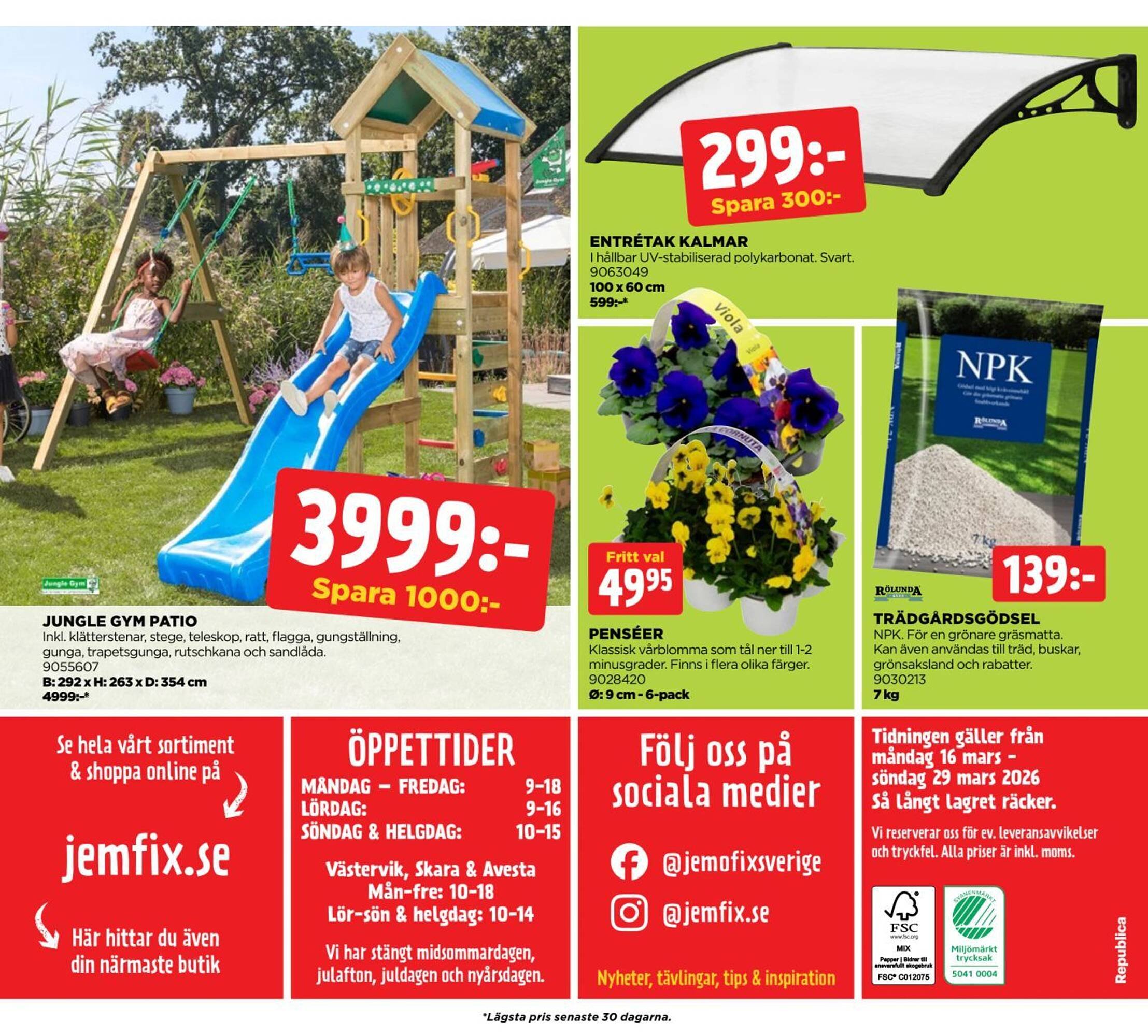 Jem&amp;Fix reklamblad