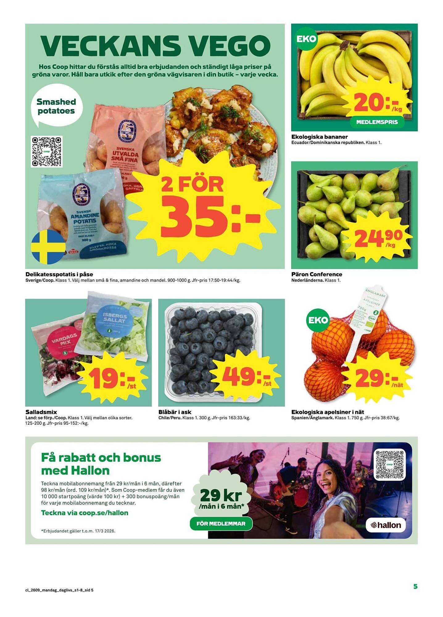 Coop Daglivs reklamblad