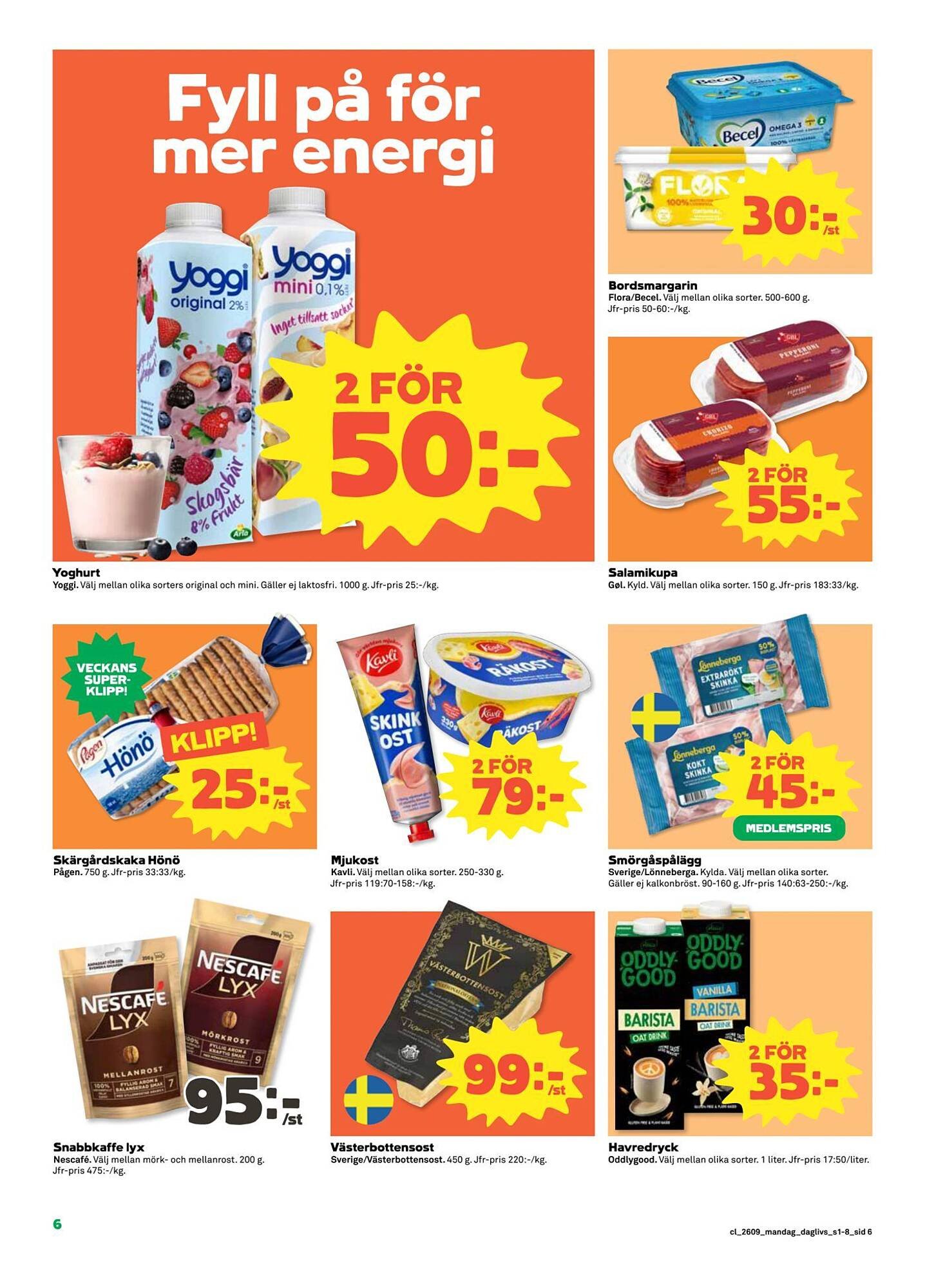 Coop Daglivs reklamblad