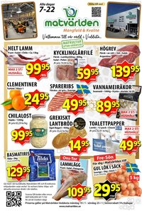 Matvärlden Tensta reklamblad