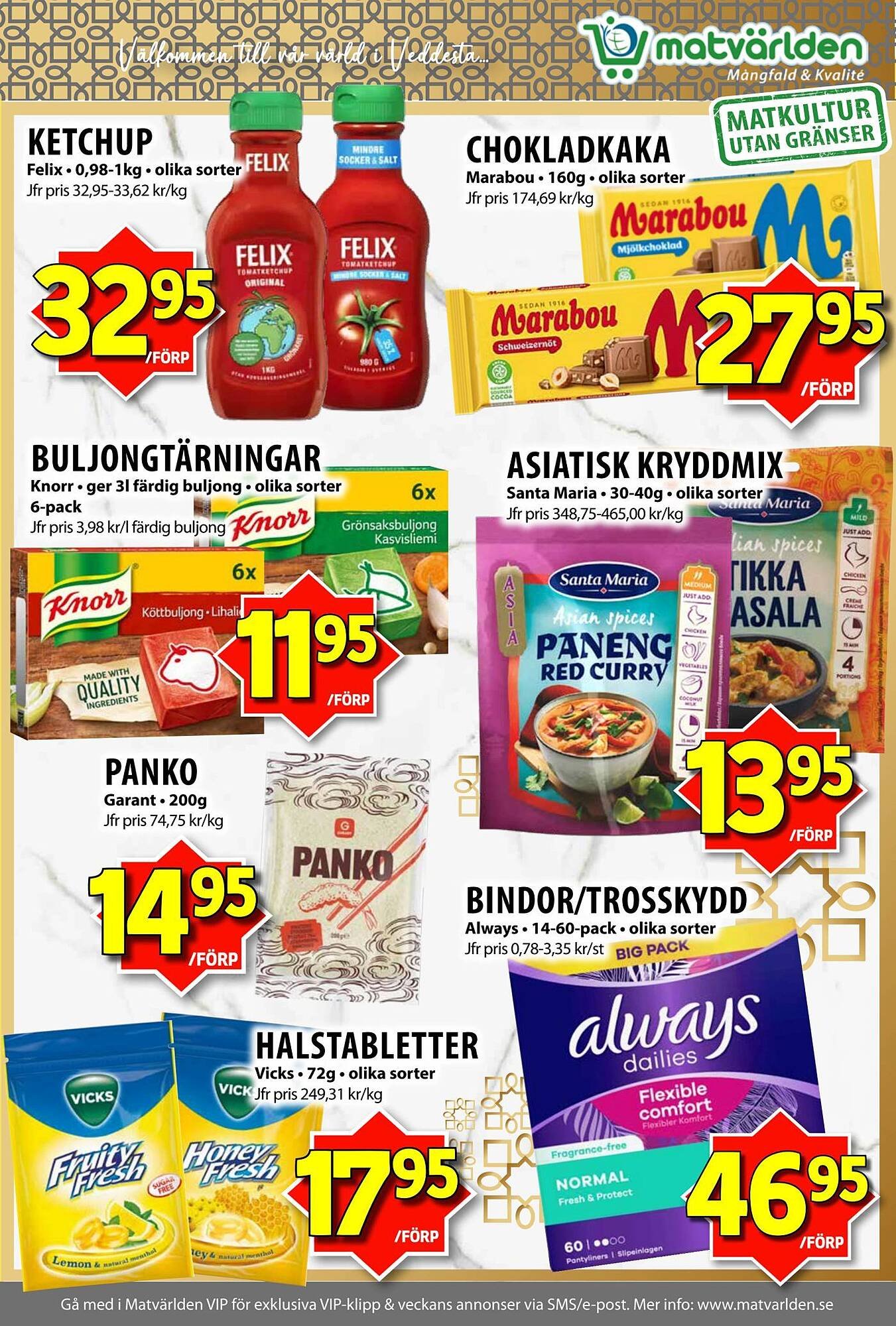 Matvärlden Tensta reklamblad