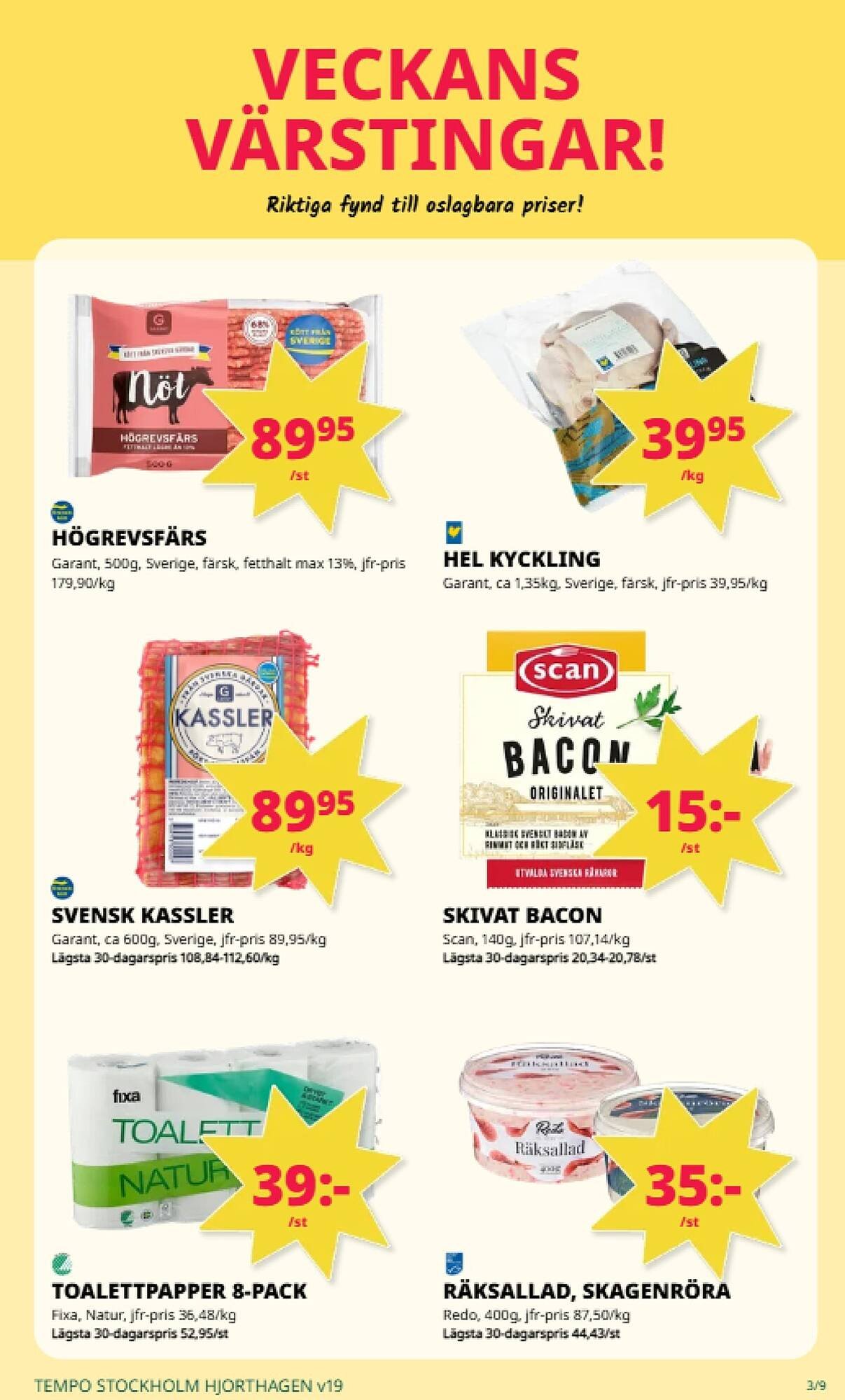 Tempo reklamblad