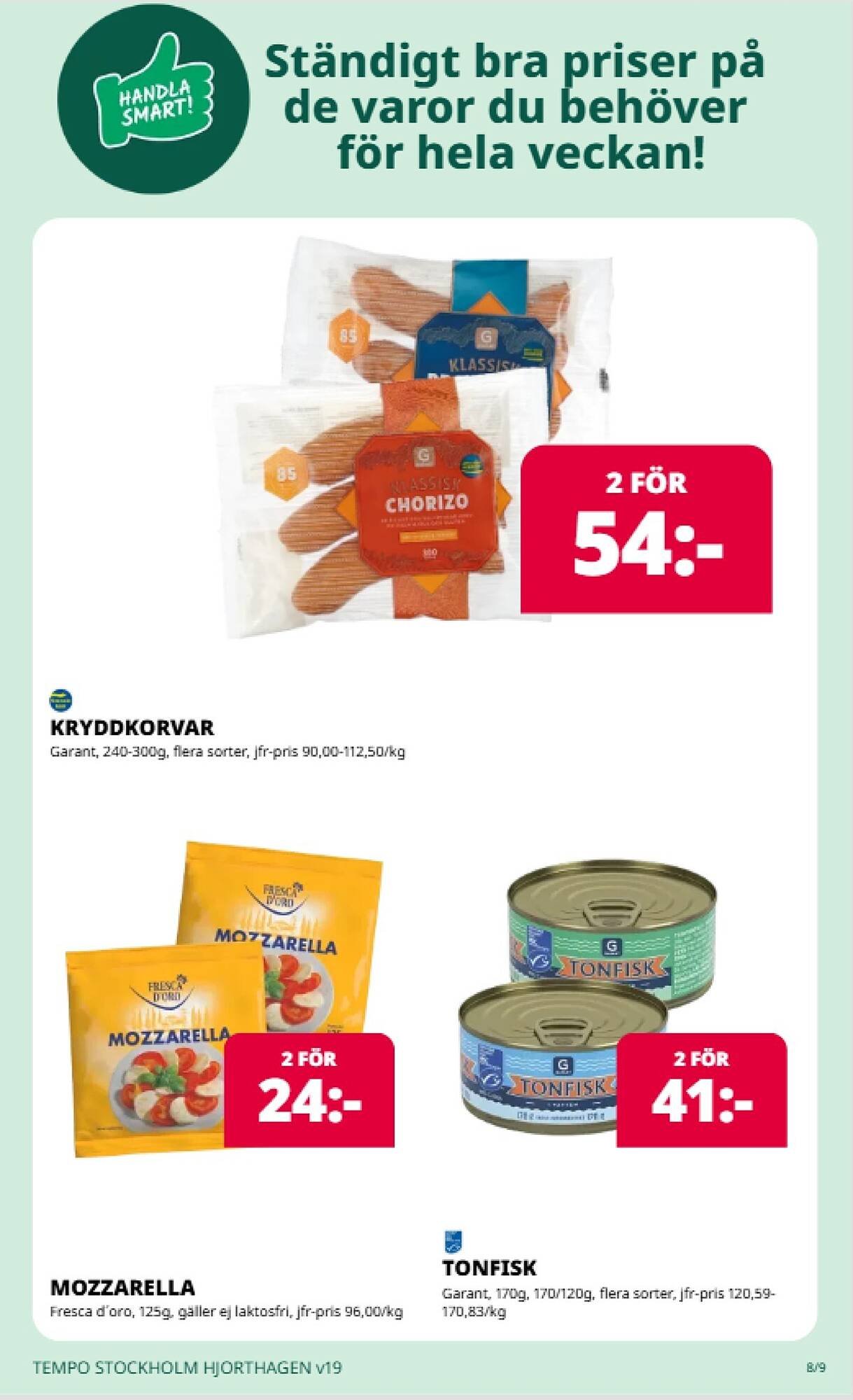 Tempo reklamblad