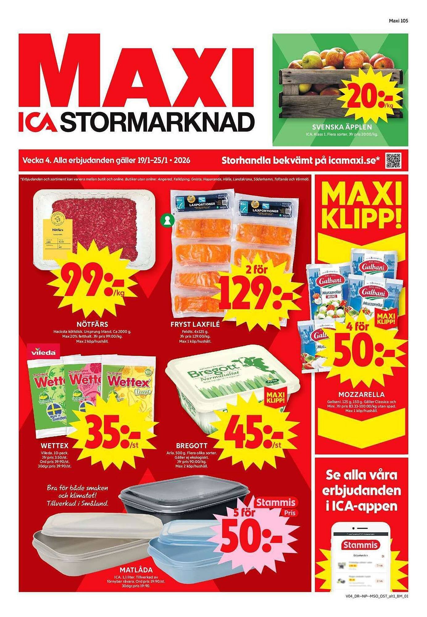ICA Maxi reklamblad (2026-01-19 - 2026-01-25)