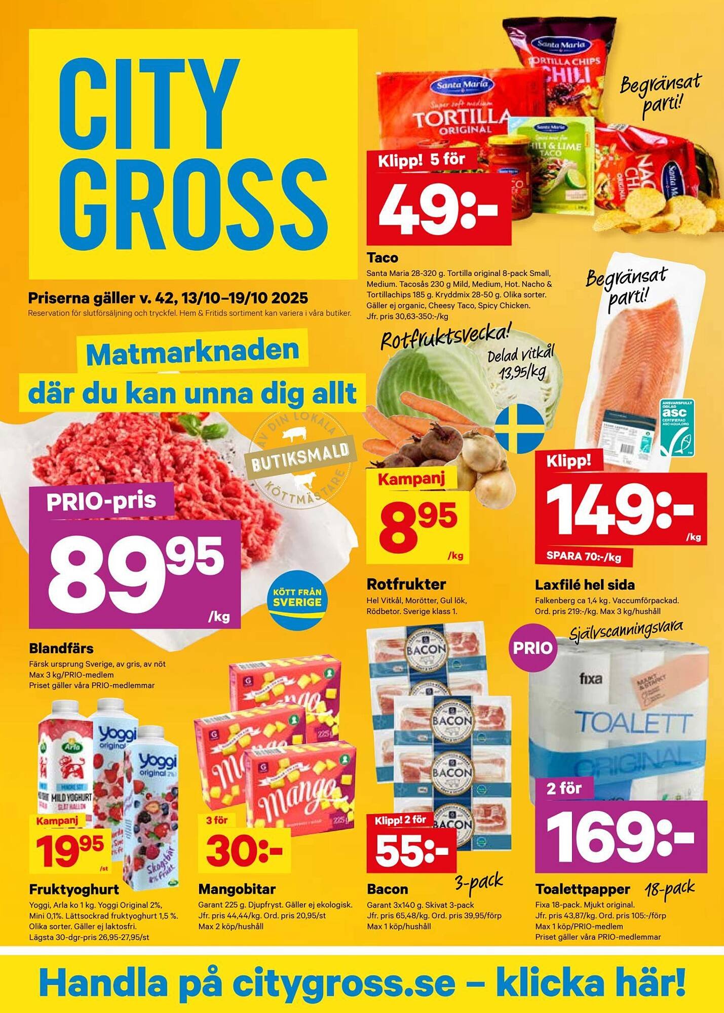 City Gross reklamblad (2025-10-13 - 2025-10-19)