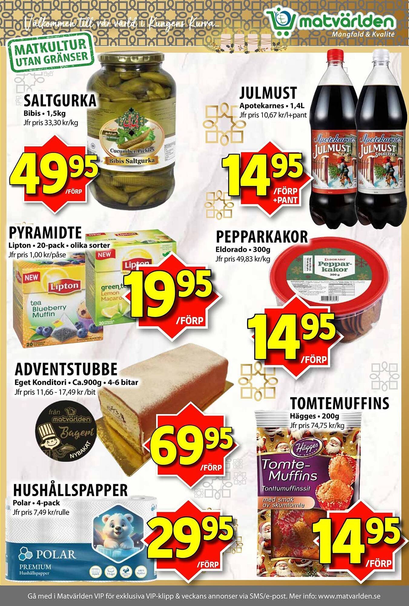 Matvärlden Tensta reklamblad