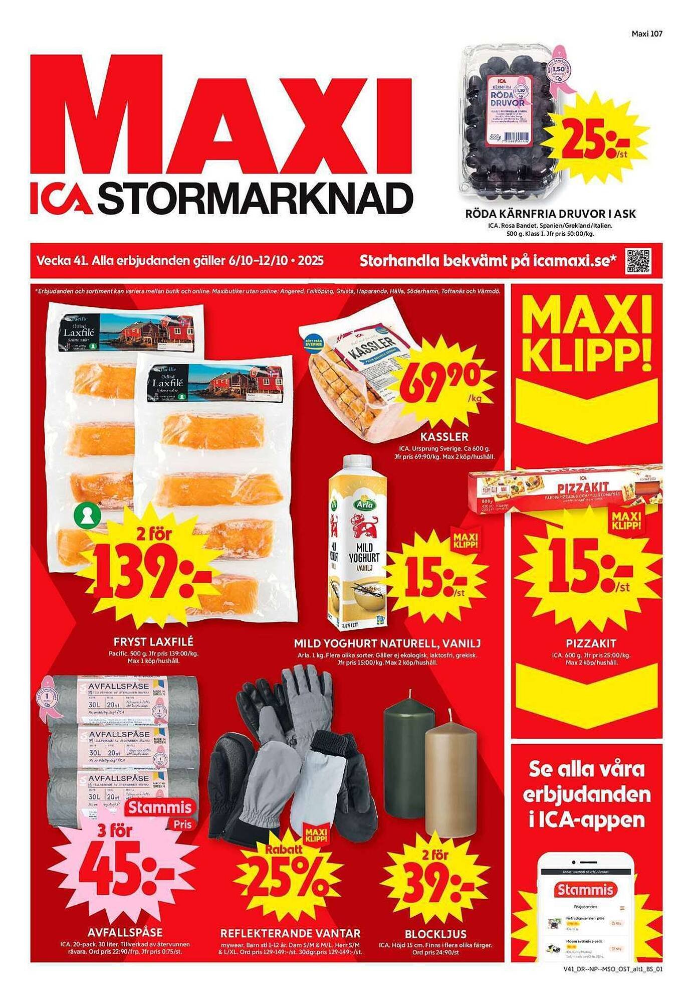 ICA Maxi reklamblad (2025-10-06 - 2025-10-12)