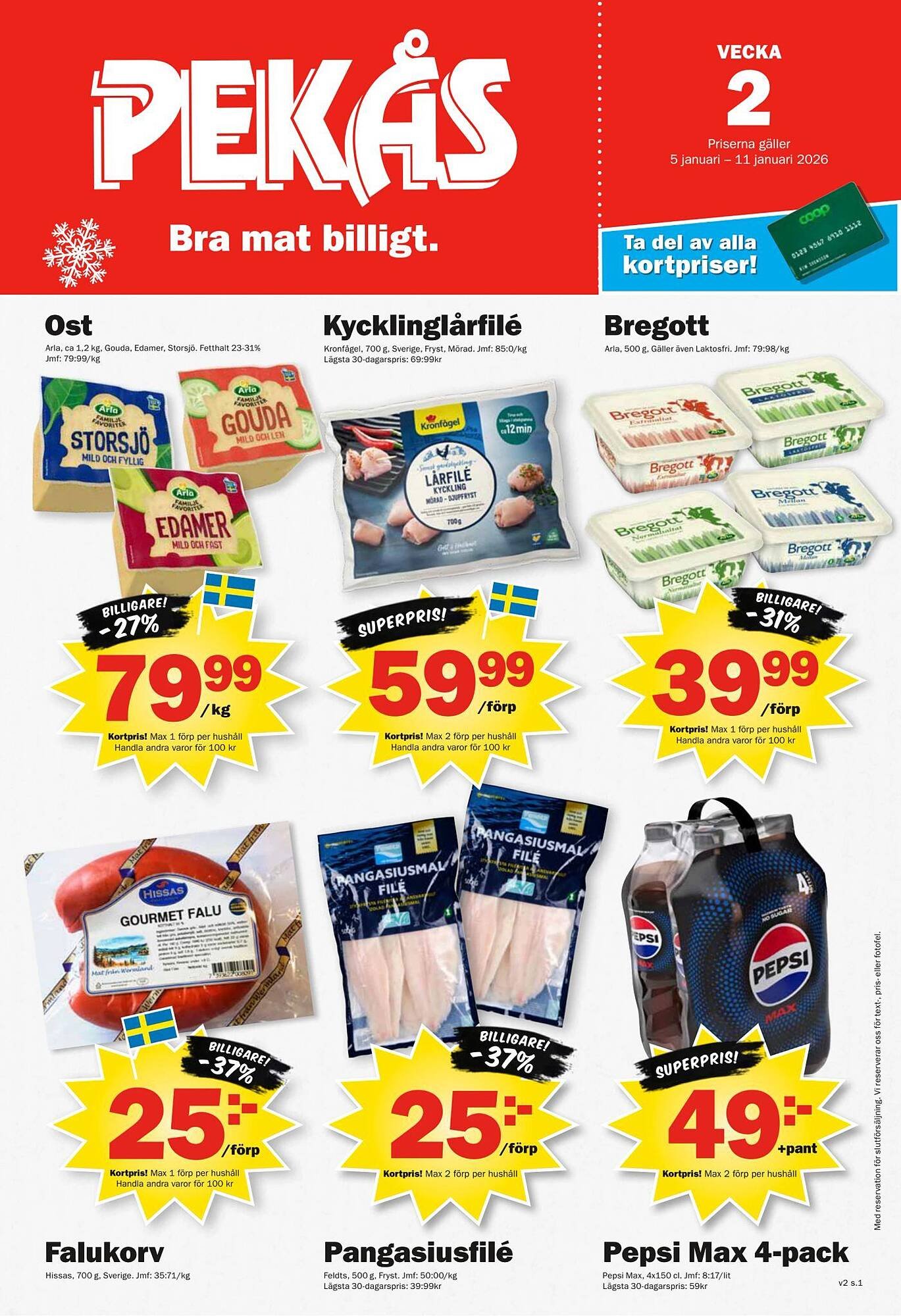 Pekås reklamblad