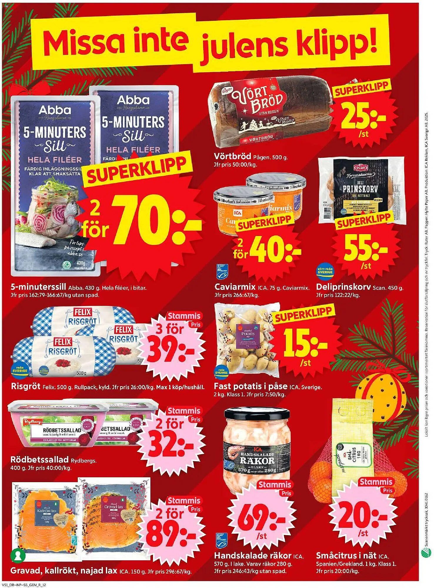 ICA Supermarket reklamblad (2025-12-15 - 2025-12-21)