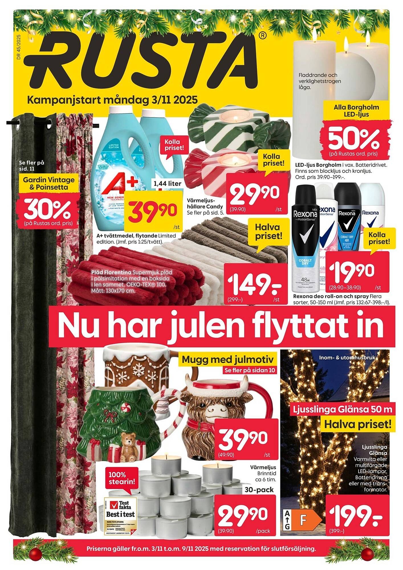 Rusta reklamblad (2025-11-03 - 2025-11-09)