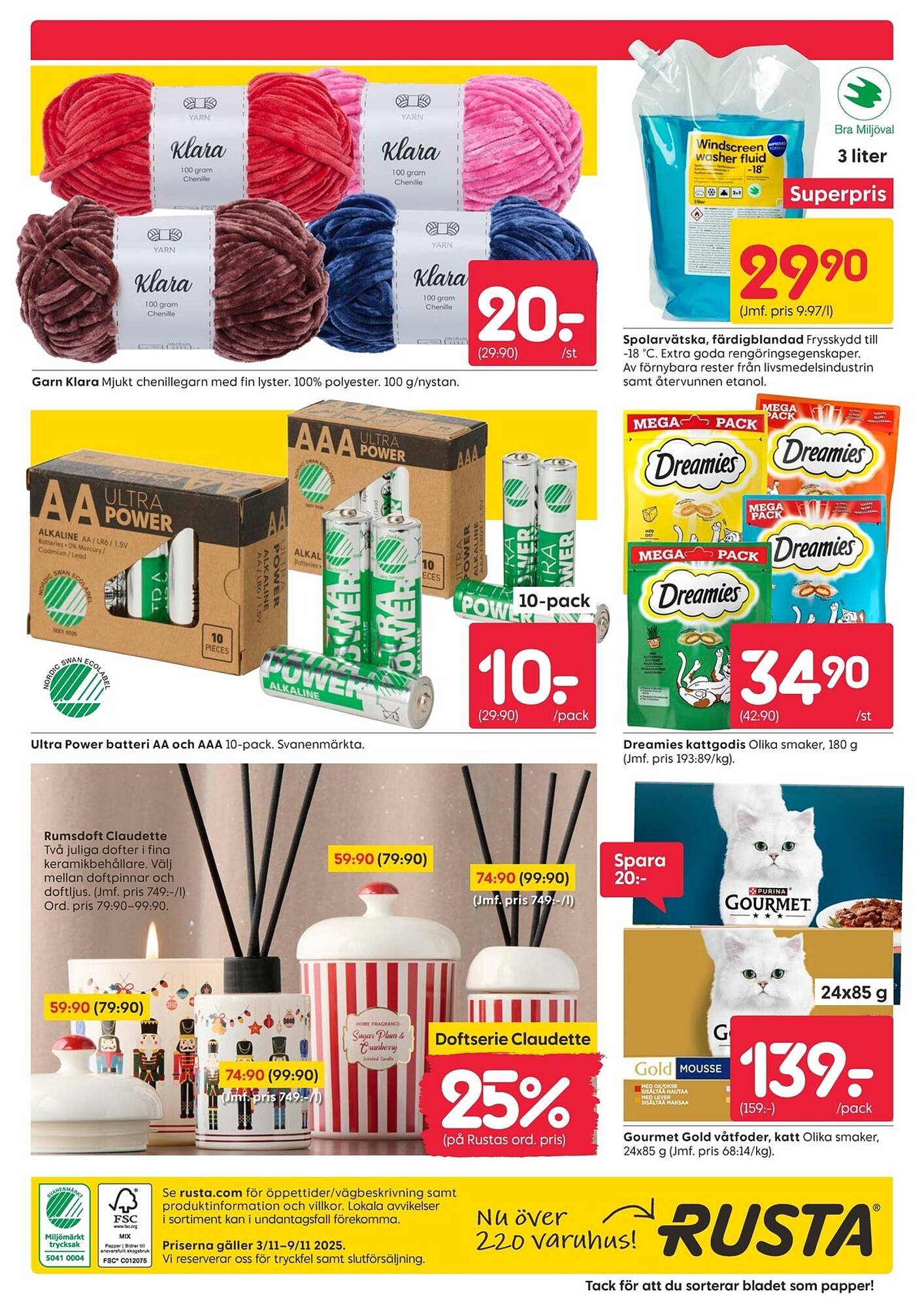 Rusta reklamblad (2025-11-03 - 2025-11-09)