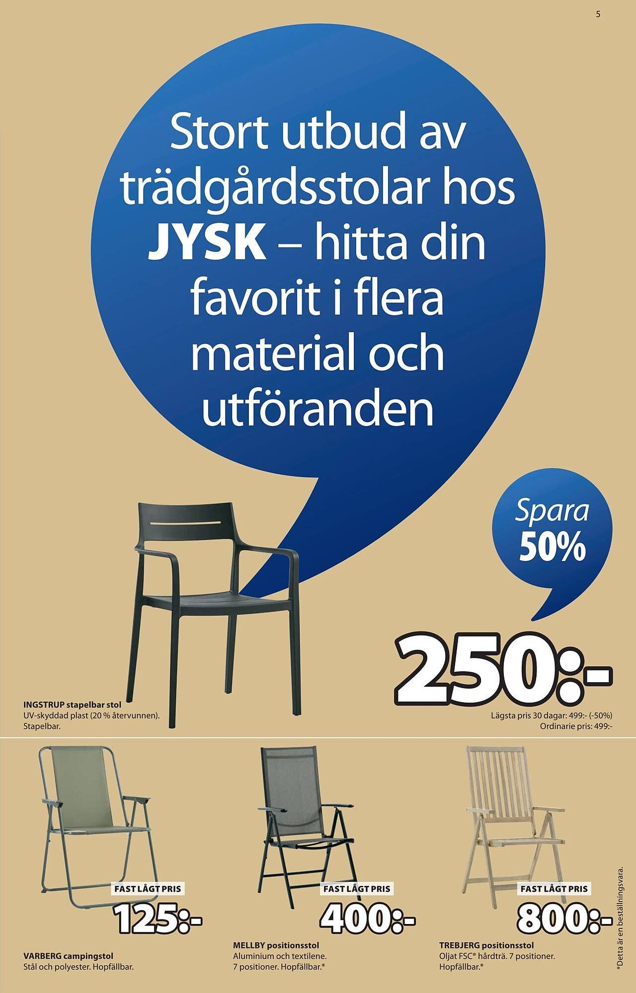 JYSK reklamblad