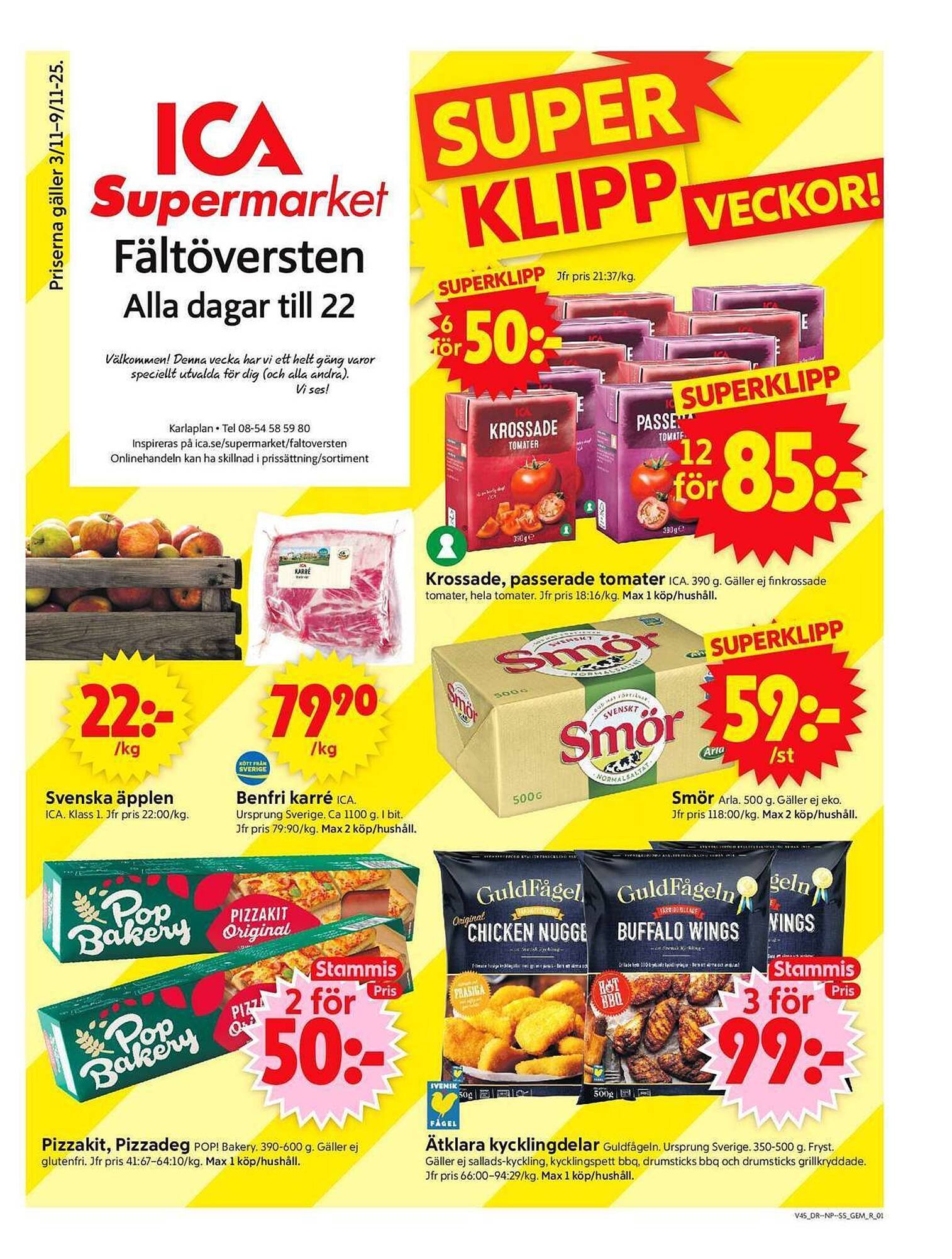 ICA Supermarket reklamblad (2025-11-03 - 2025-11-09)