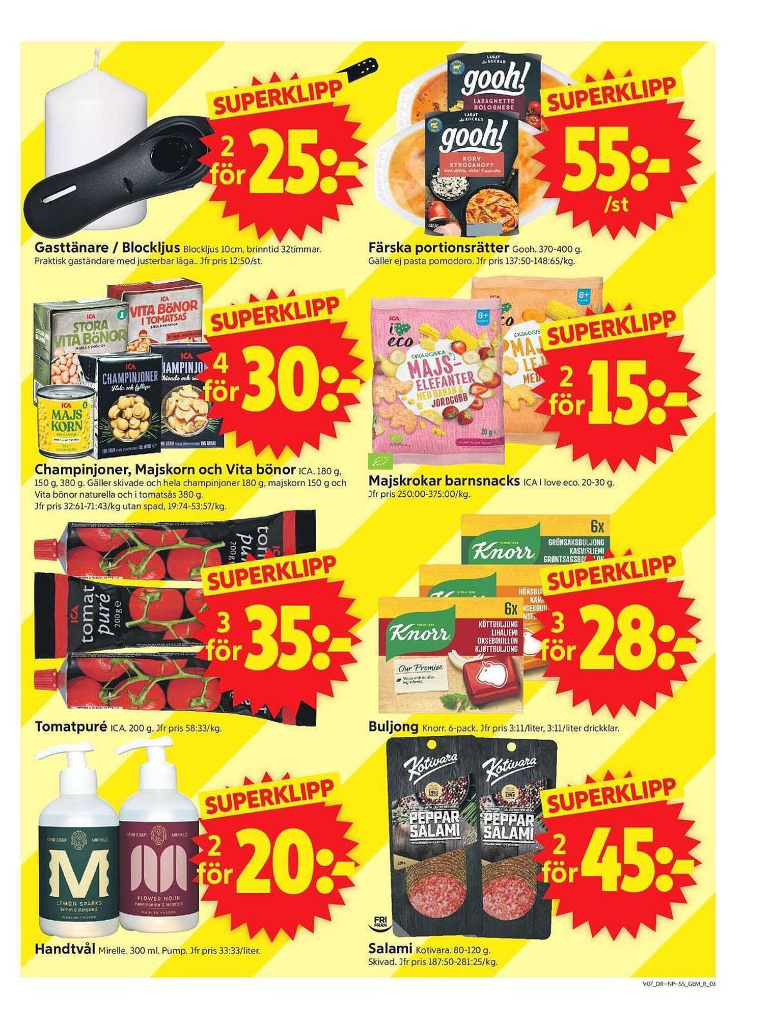 ICA Supermarket reklamblad
