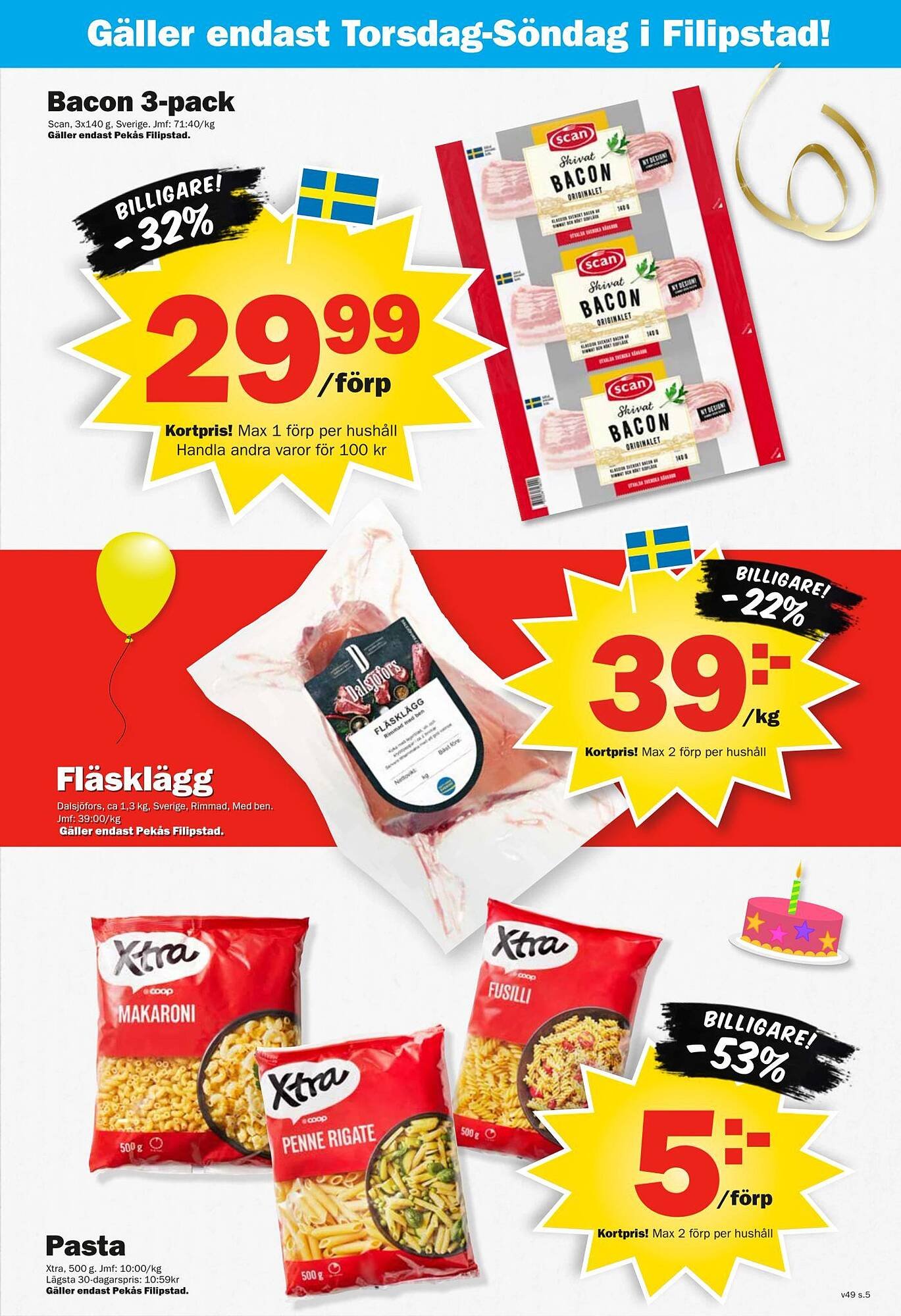 Pekås reklamblad