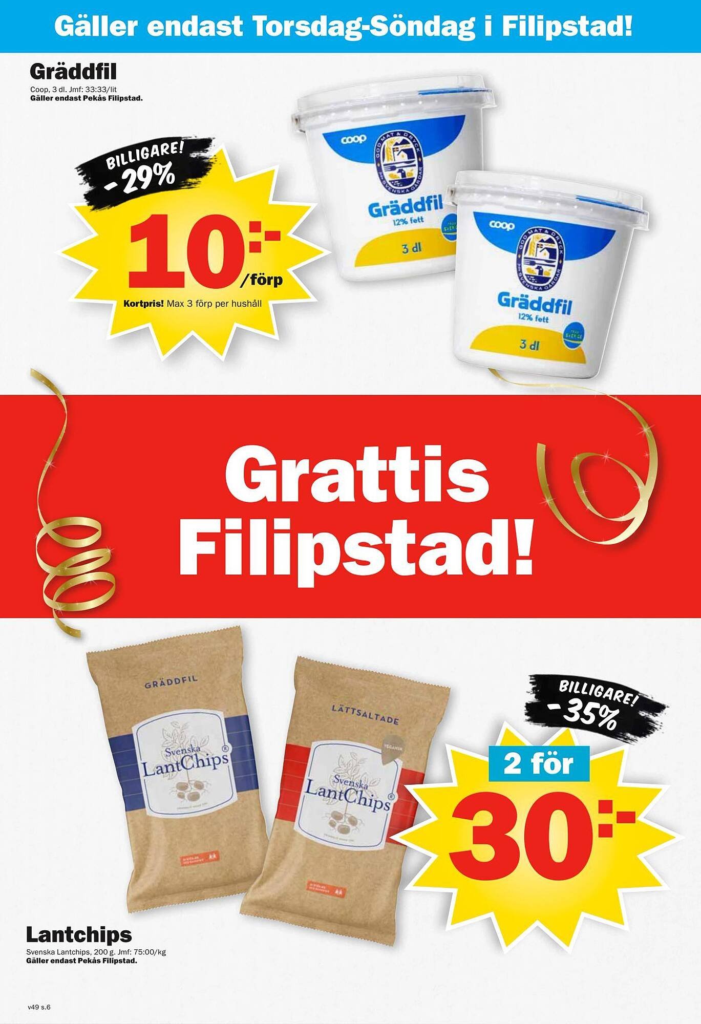 Pekås reklamblad