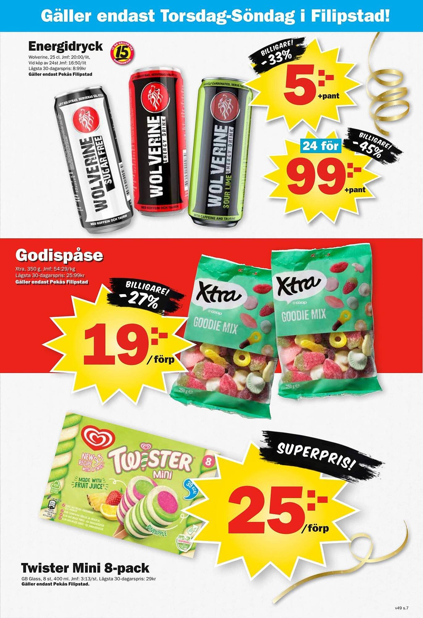 Pekås reklamblad