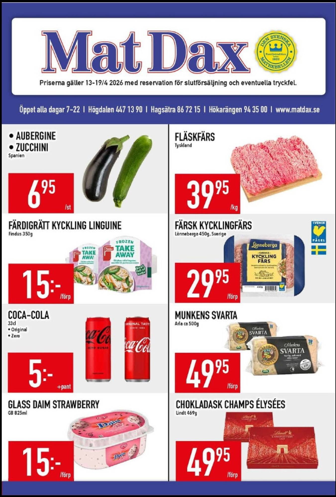 Matdax reklamblad