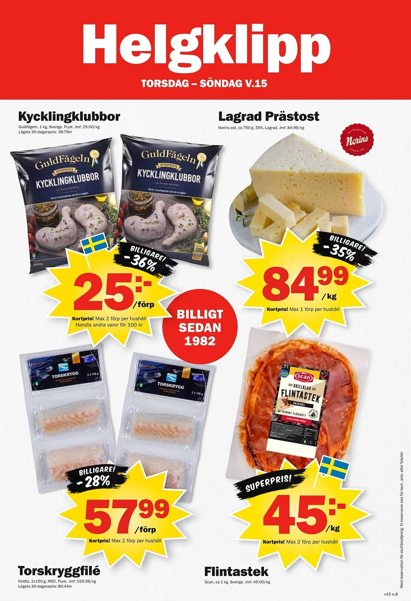 Pekås reklamblad