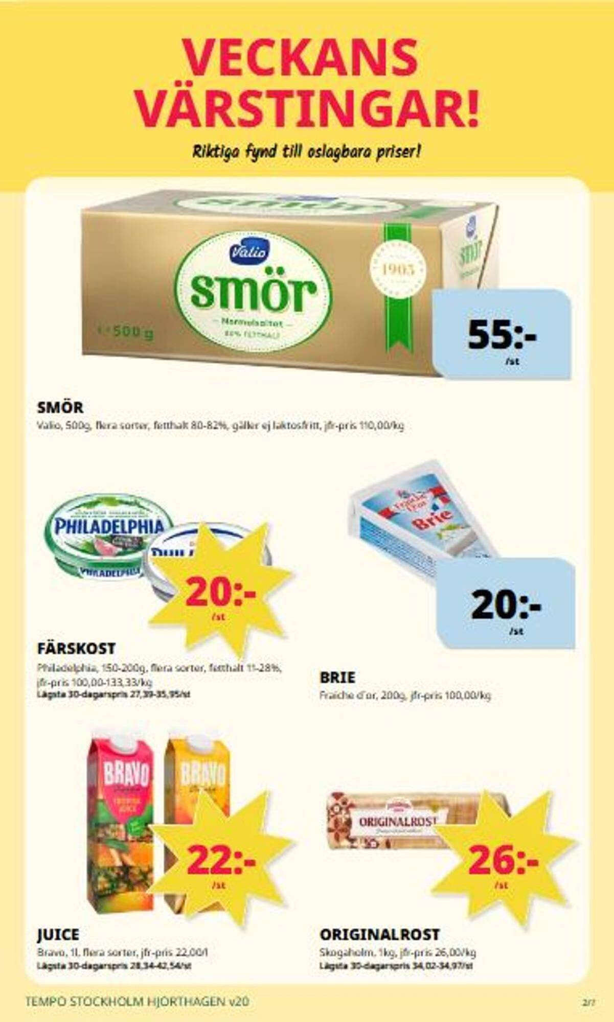 Tempo reklamblad