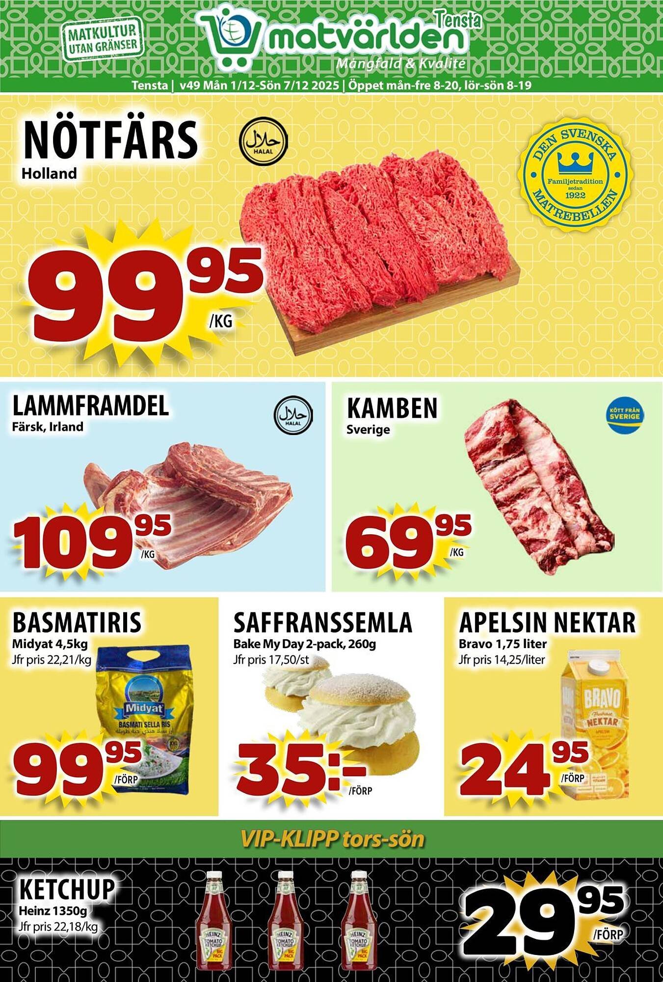 Matvärlden Tensta reklamblad