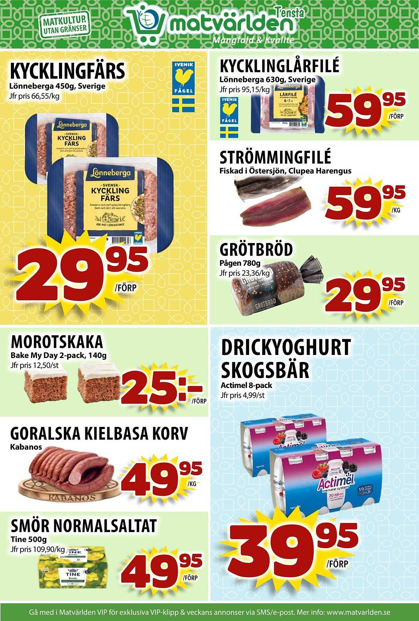 Matvärlden Tensta reklamblad