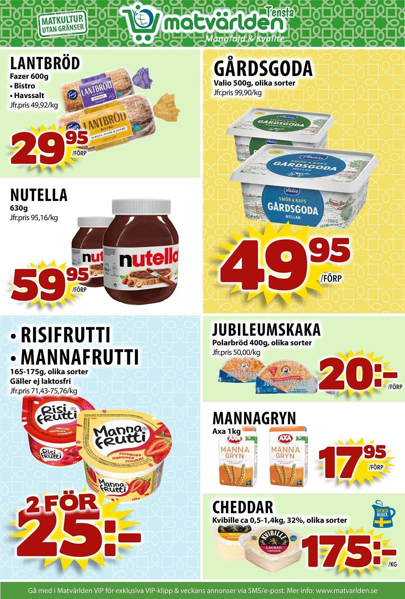 Matvärlden Tensta reklamblad