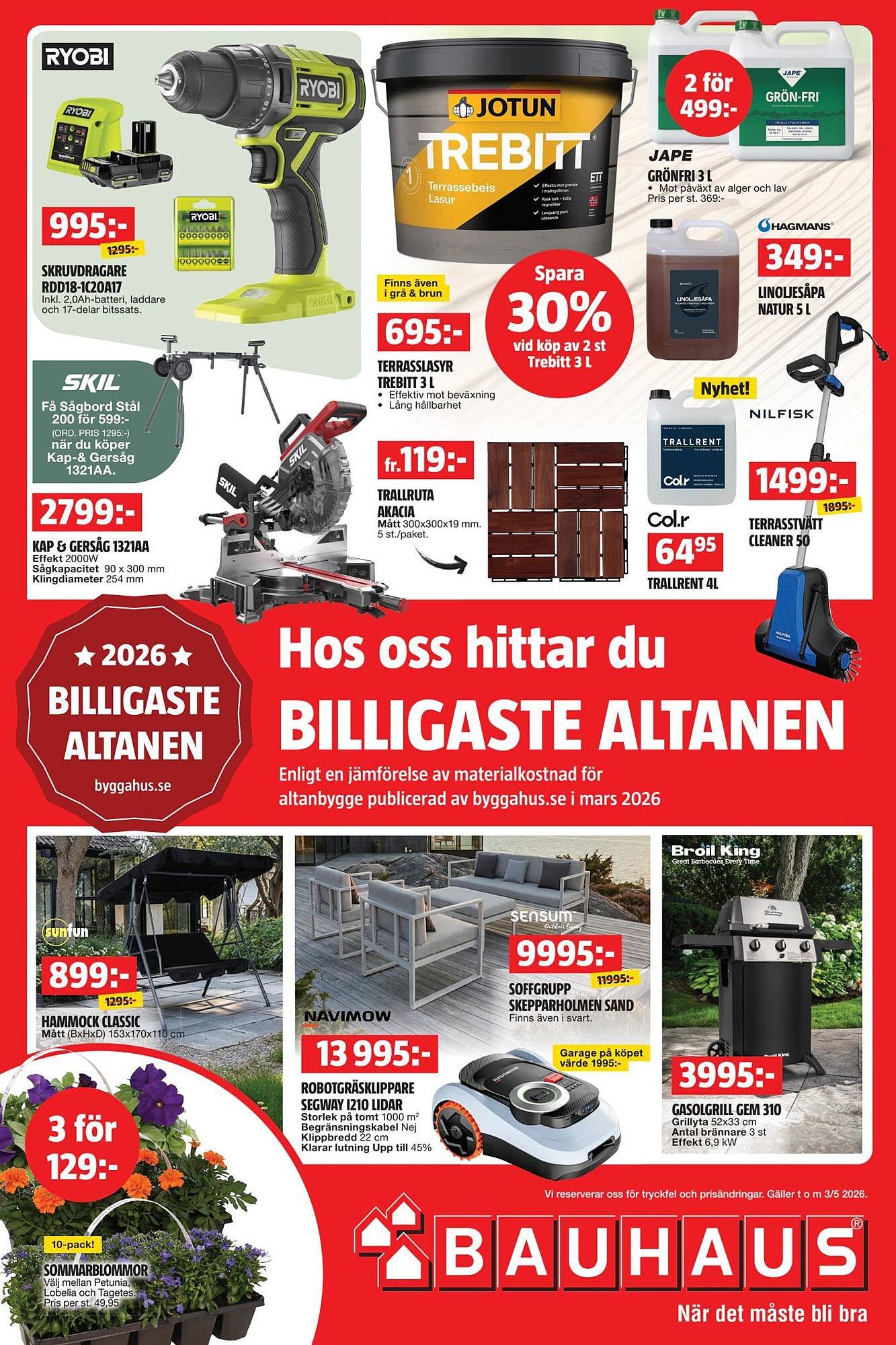 Bauhaus reklamblad