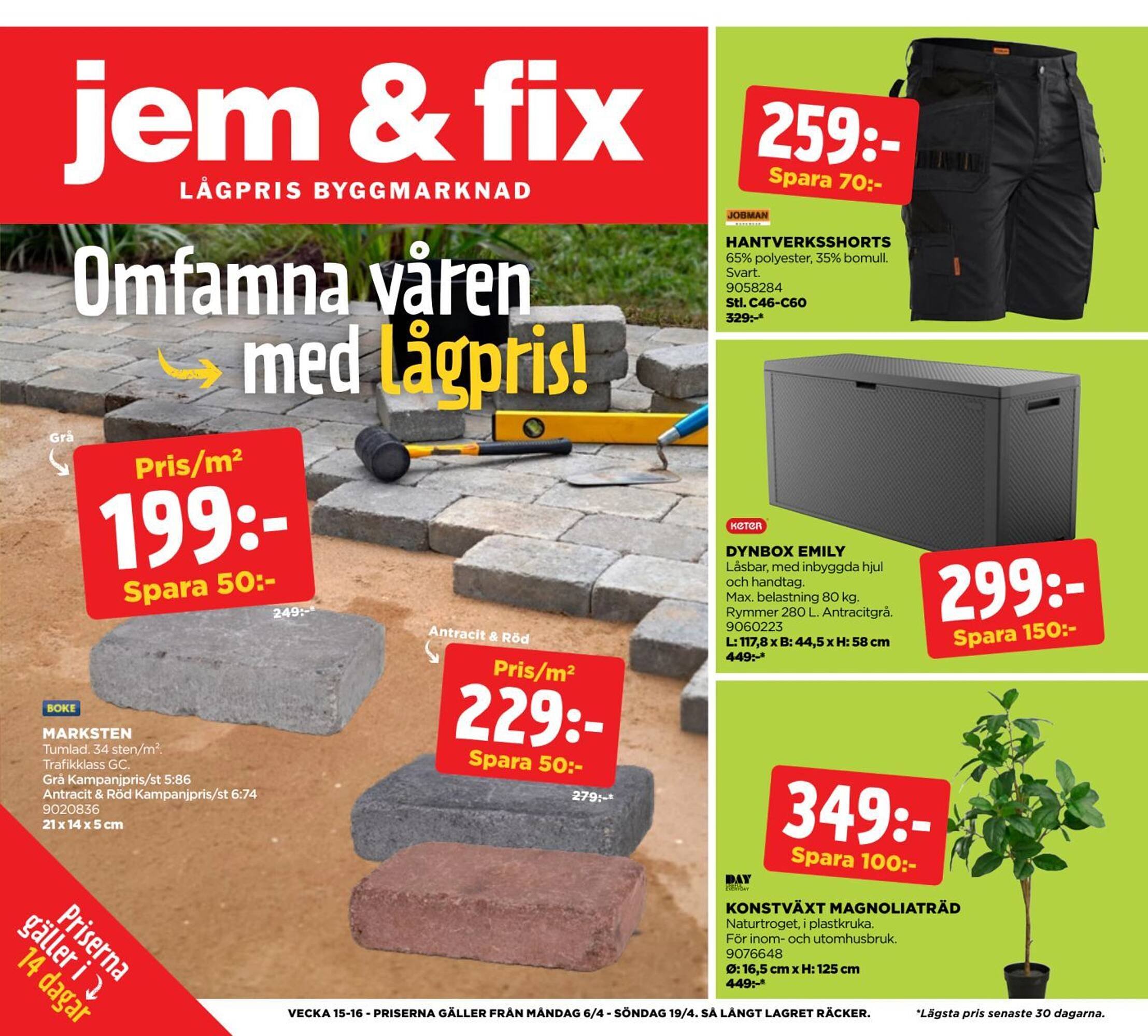 Jem&amp;Fix reklamblad