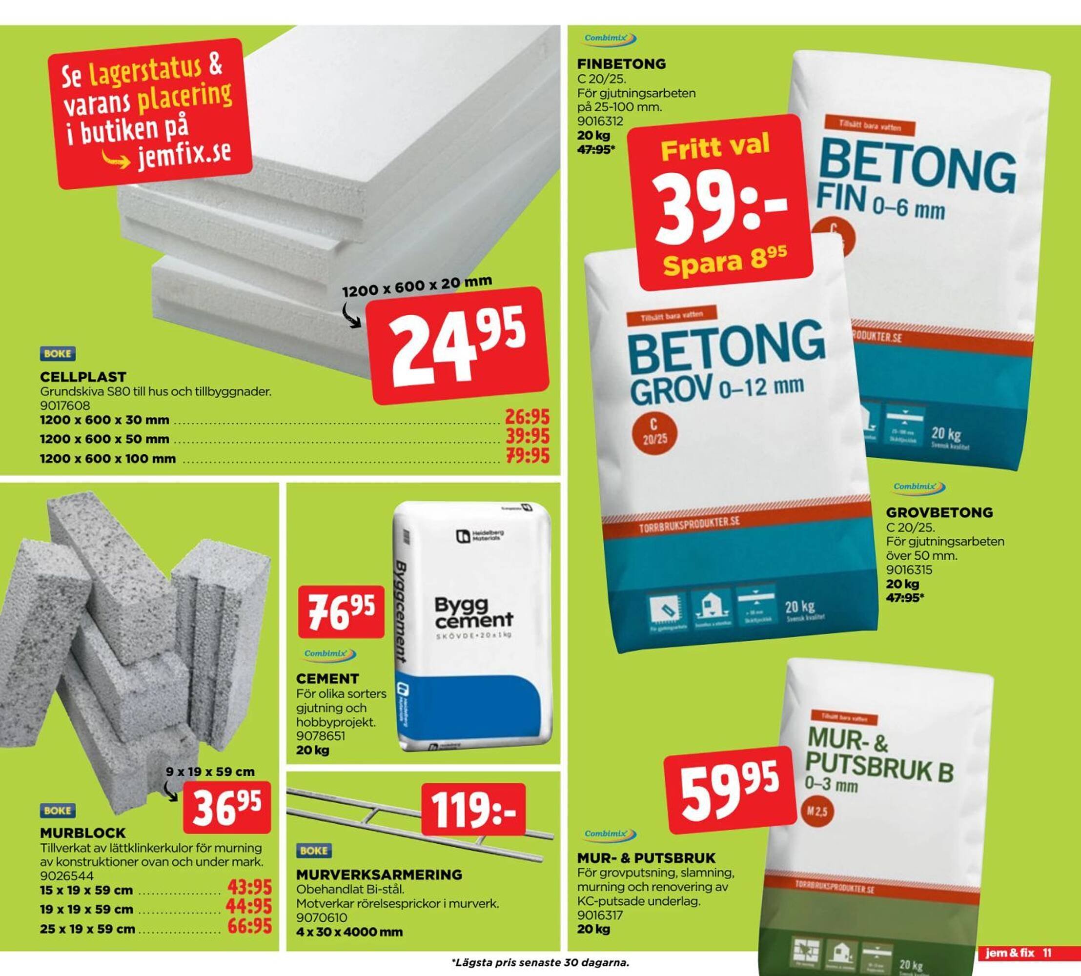 Jem&amp;Fix reklamblad