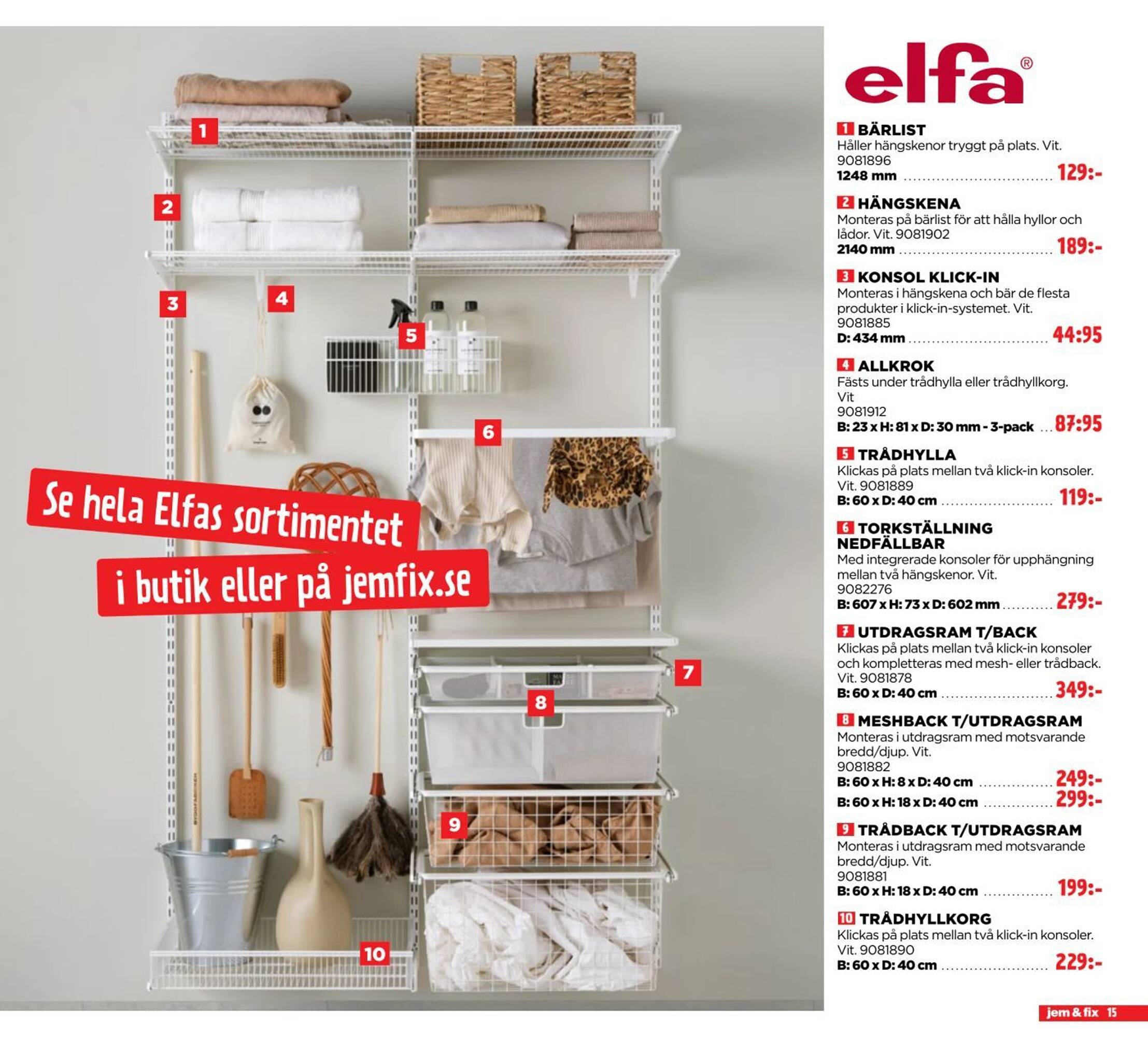 Jem&amp;Fix reklamblad