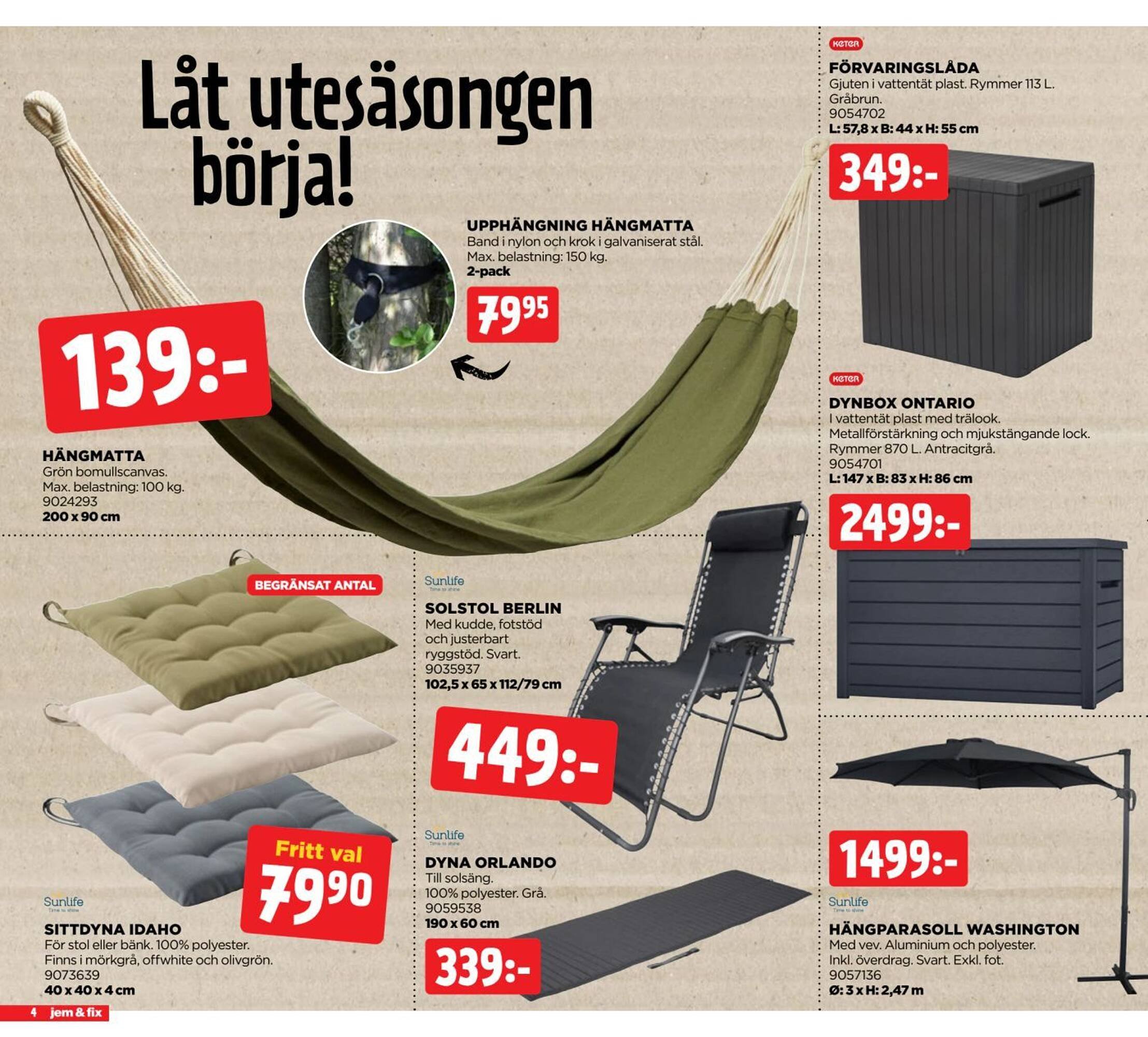 Jem&amp;Fix reklamblad