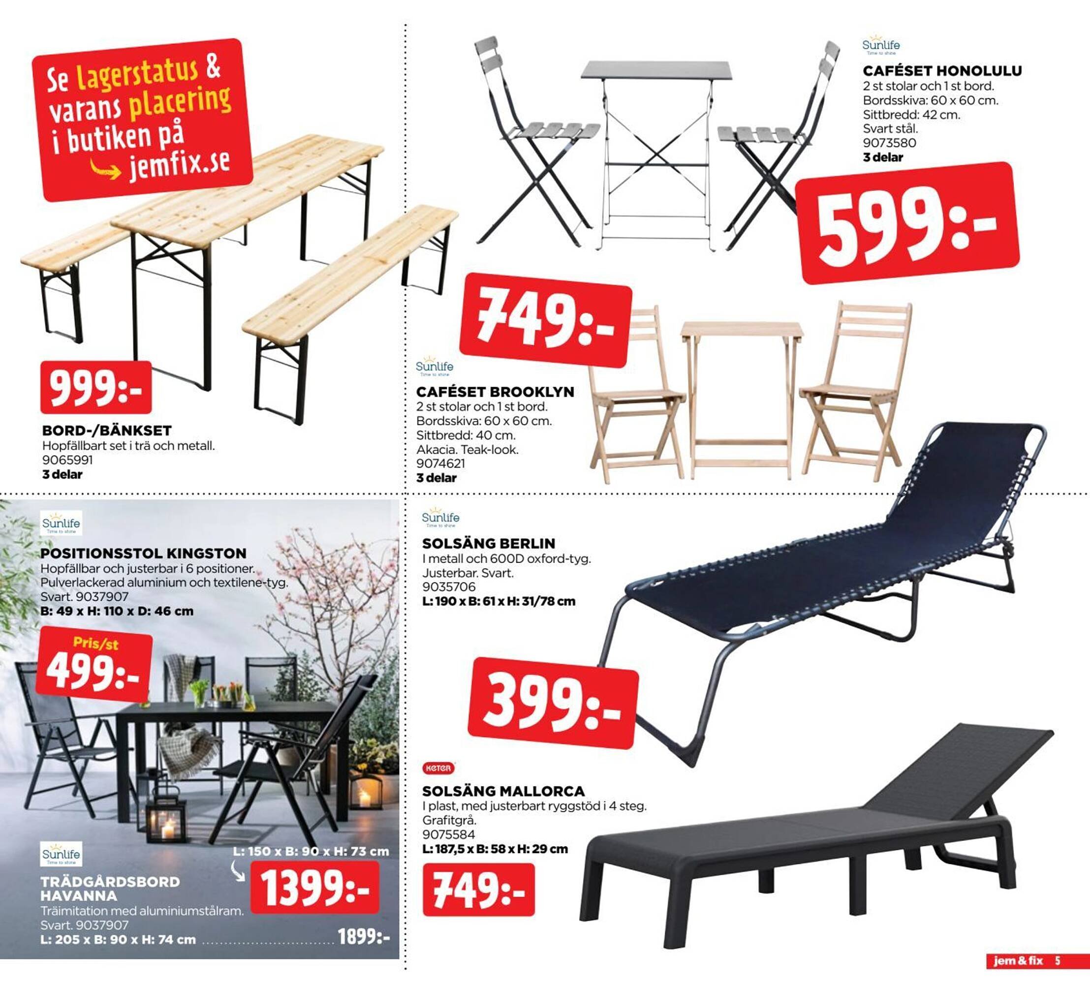 Jem&amp;Fix reklamblad