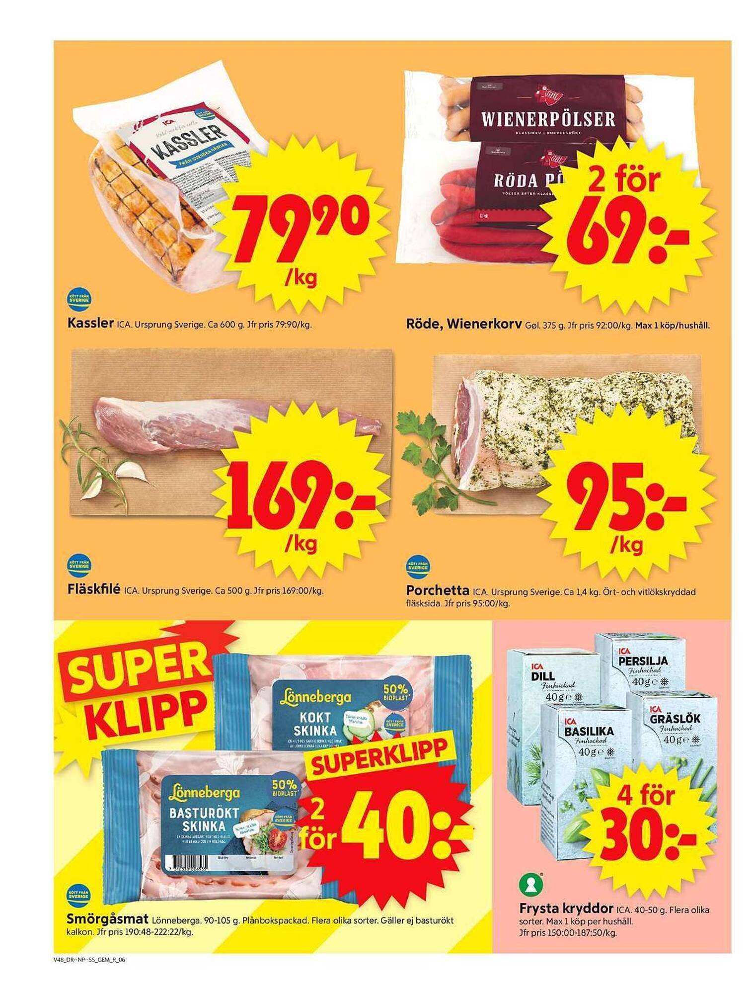 ICA Supermarket reklamblad