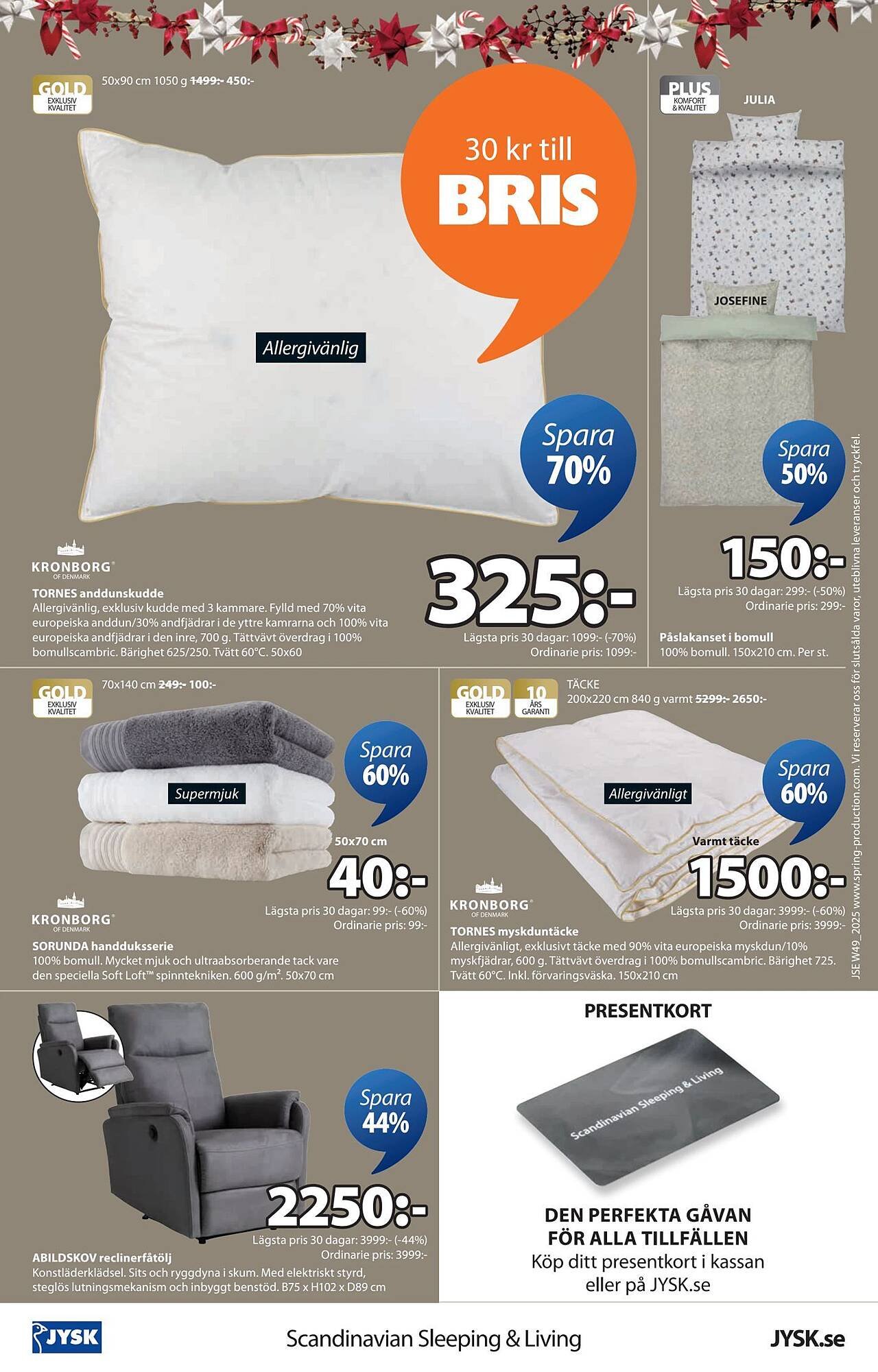 JYSK reklamblad (2025-12-01 - 2025-12-15)