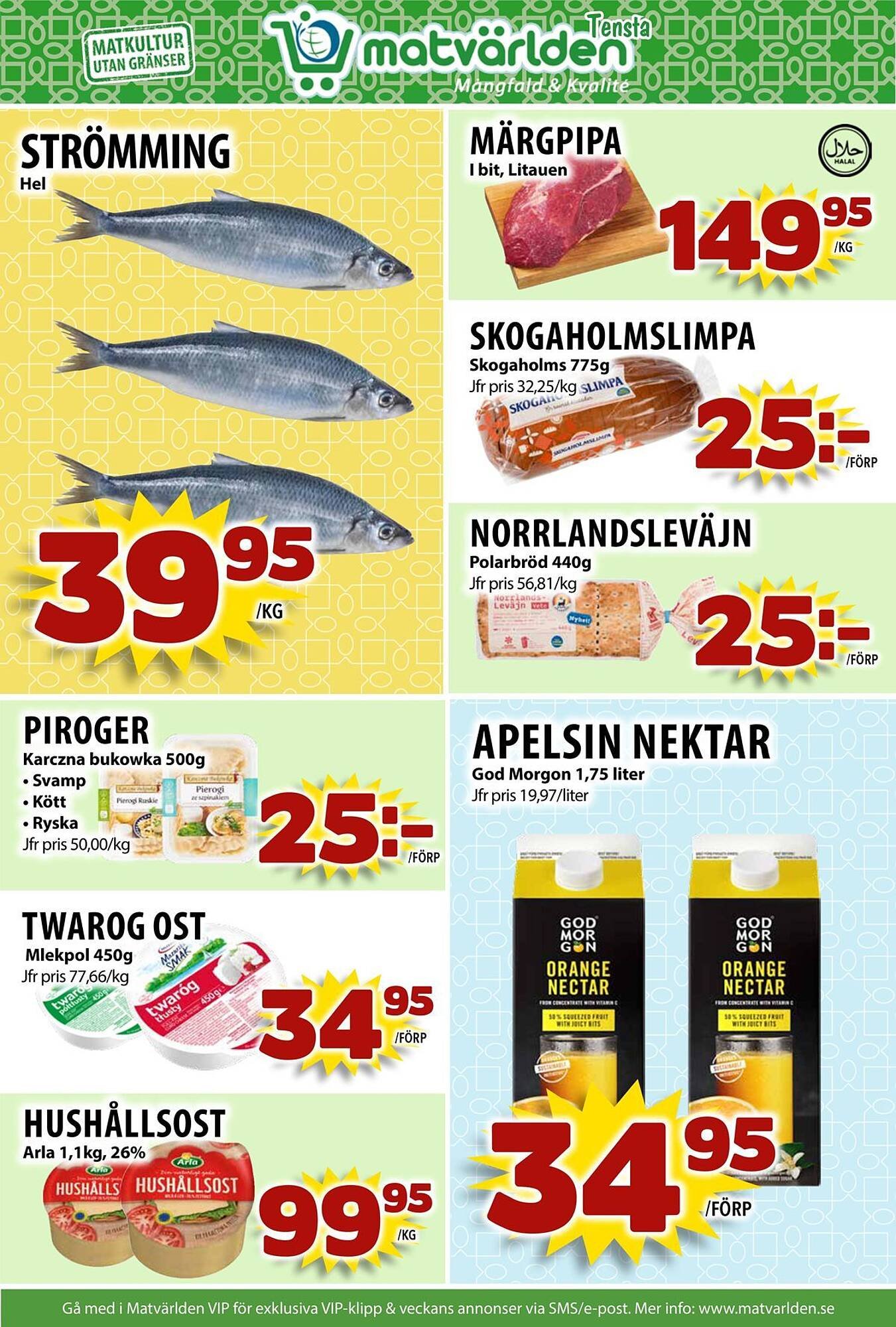 Matvärlden Tensta reklamblad