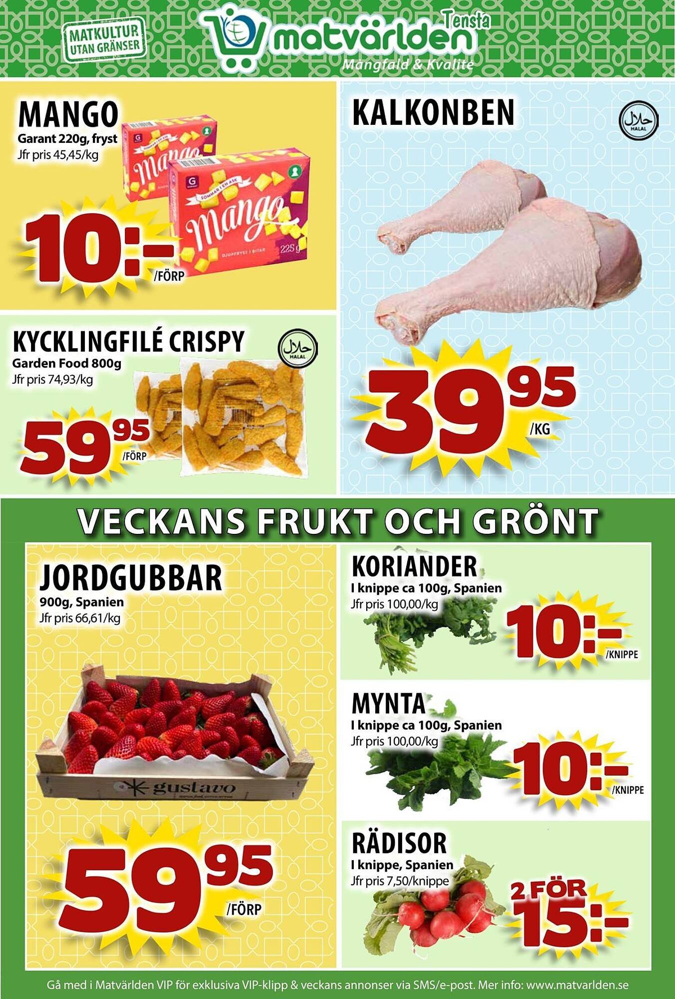 Matvärlden Tensta reklamblad
