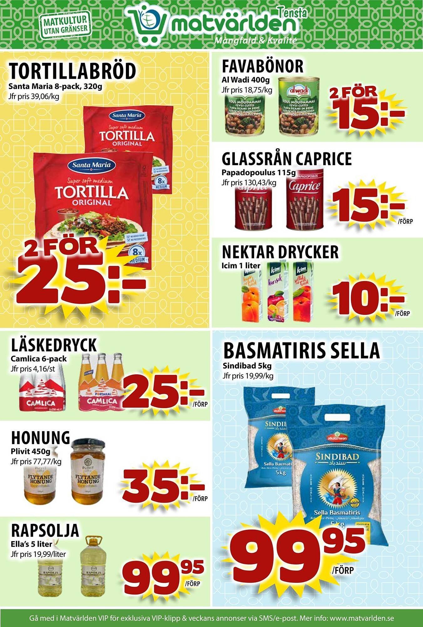 Matvärlden Tensta reklamblad
