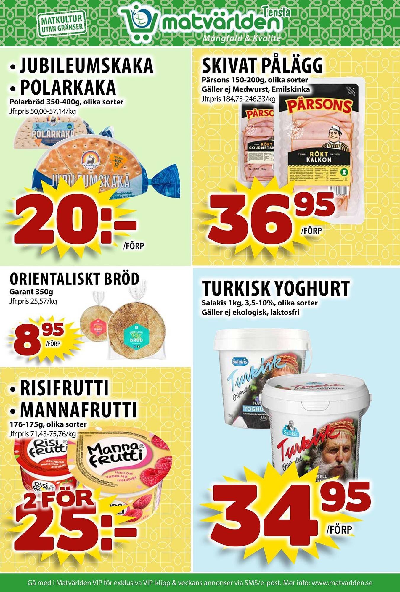 Matvärlden Tensta reklamblad