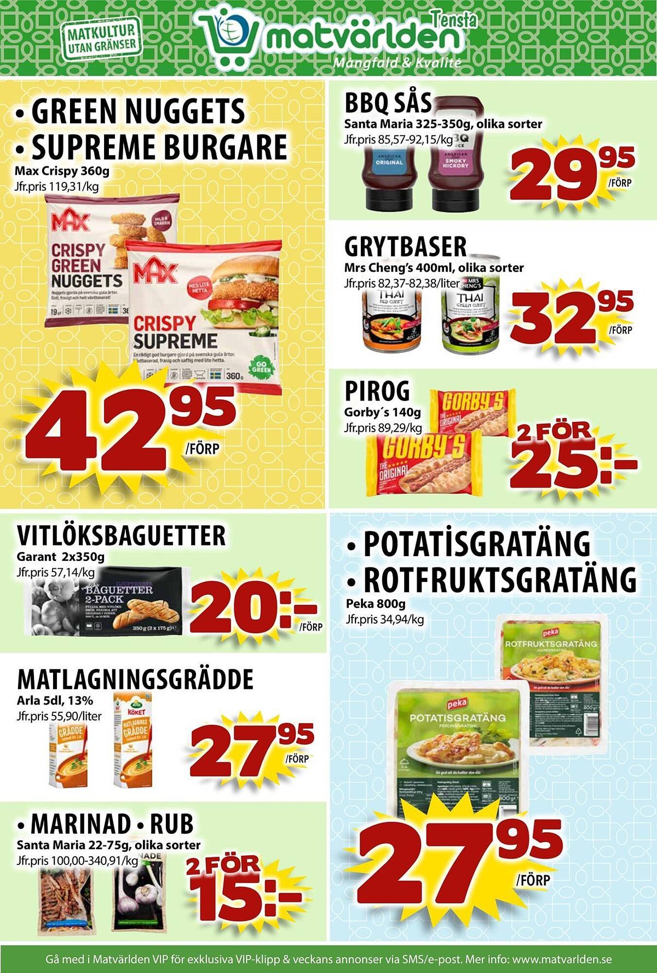 Matvärlden Tensta reklamblad
