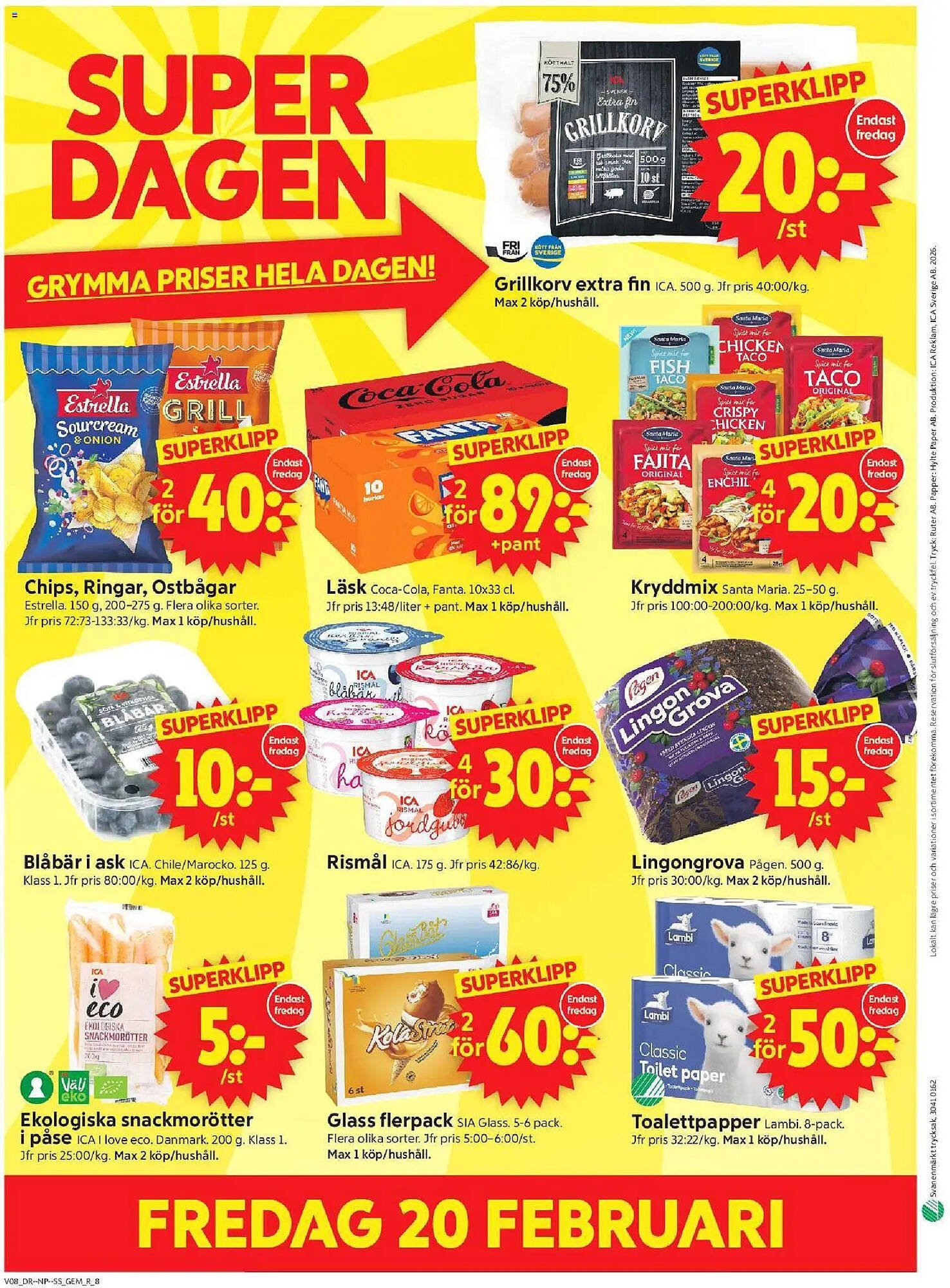 ICA Supermarket reklamblad