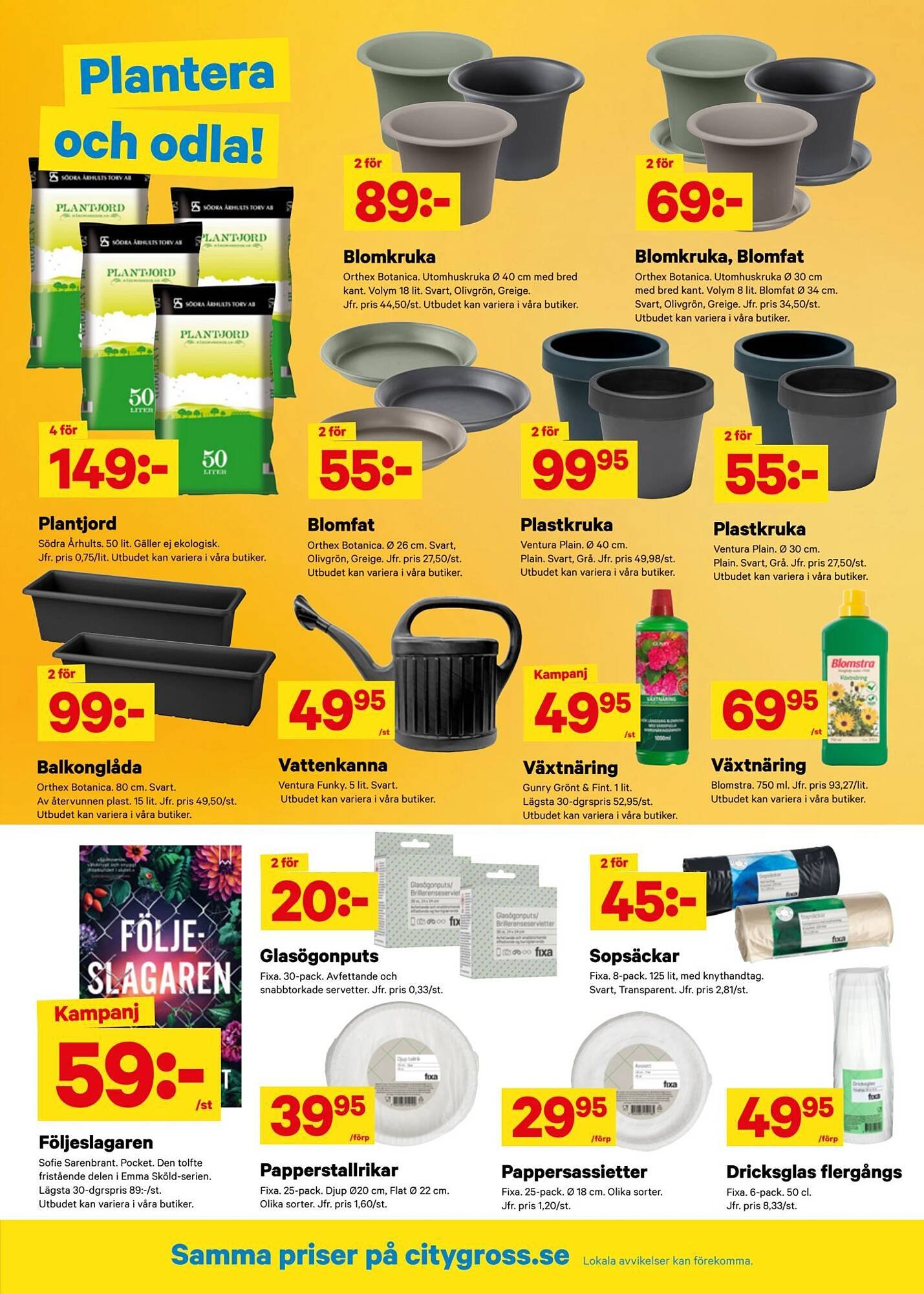 City Gross reklamblad