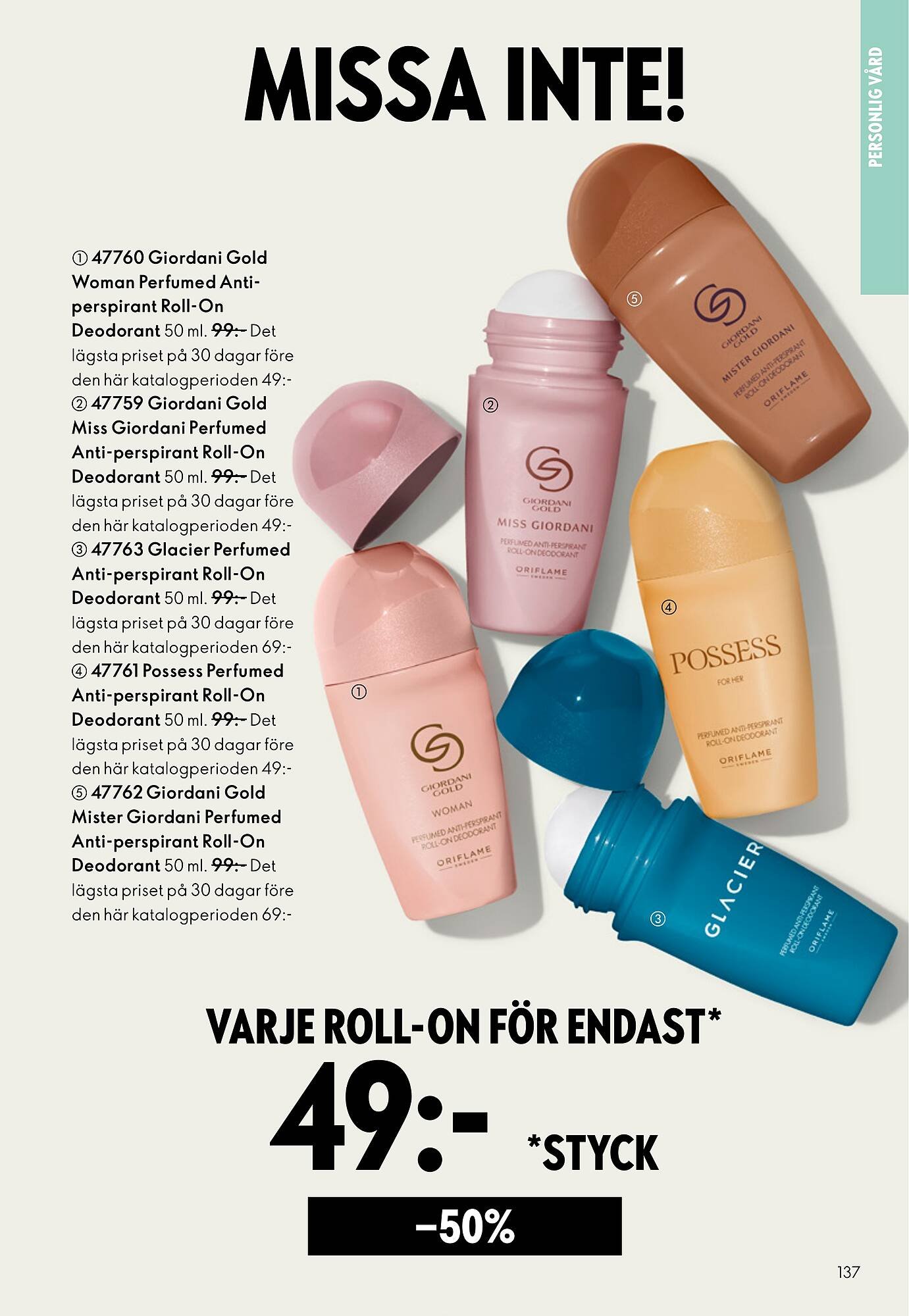 Oriflame reklamblad