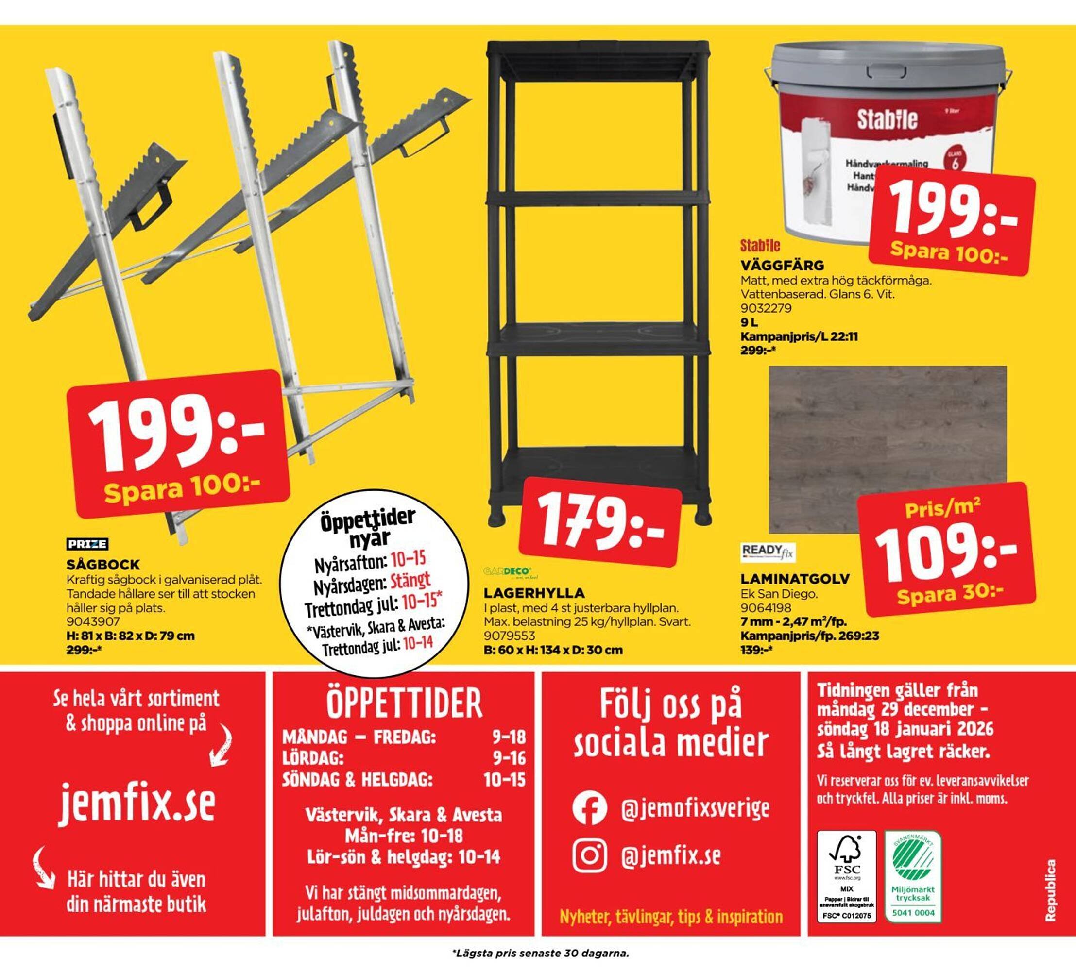 Jem&amp;Fix reklamblad (2025-12-29 - 2026-01-19)