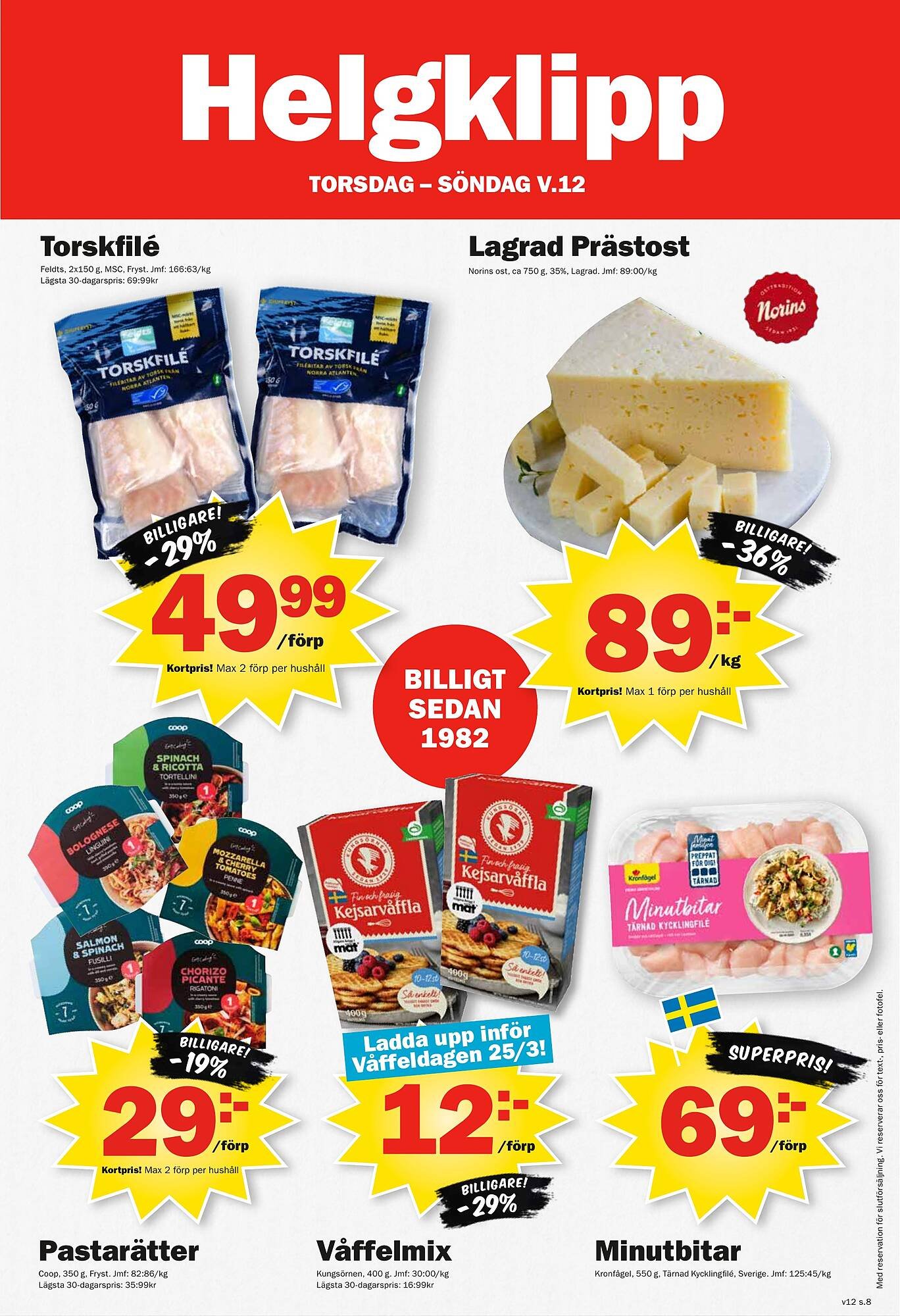 Pekås reklamblad